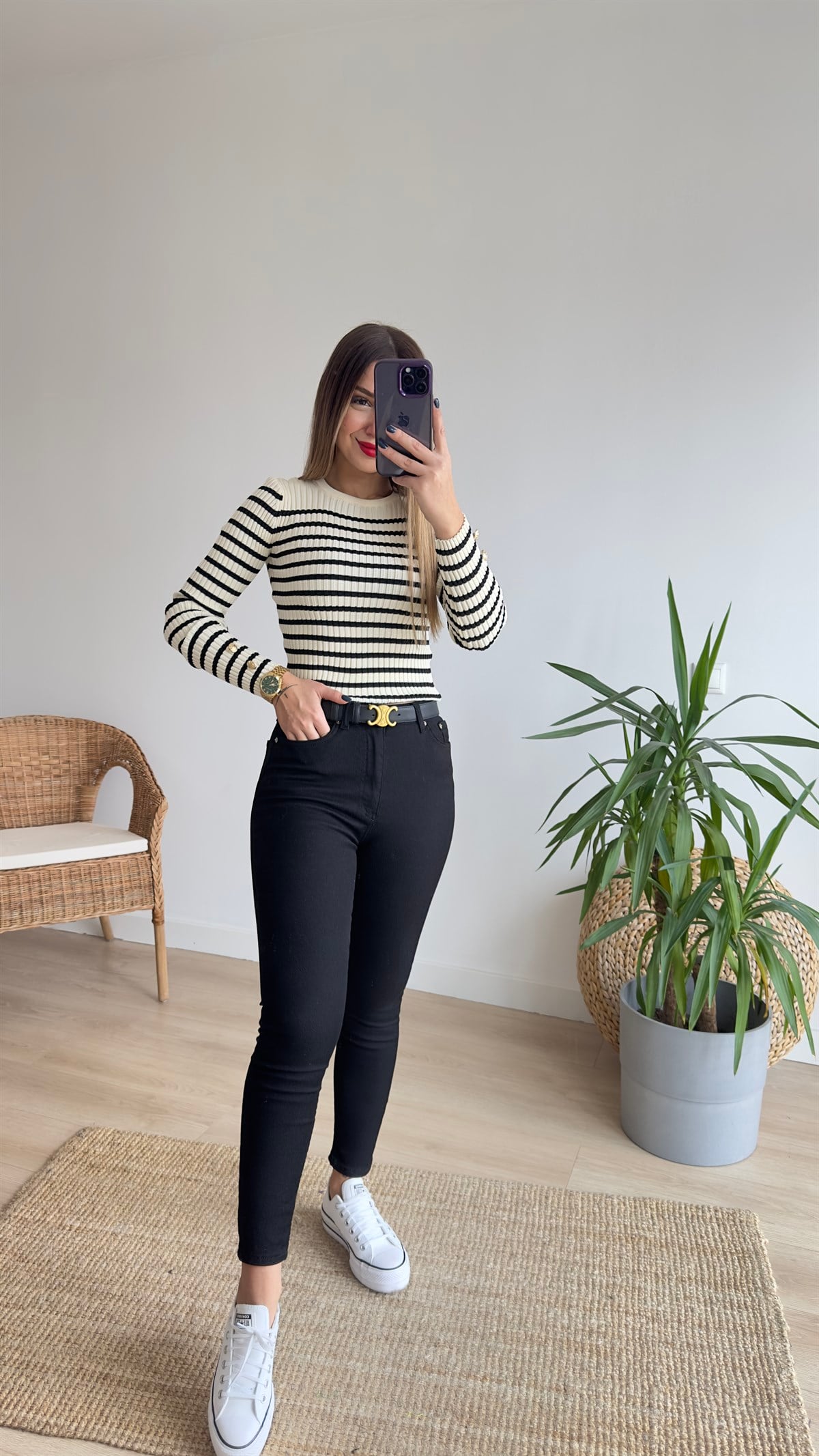 Love Me Siyah Likralı Jean