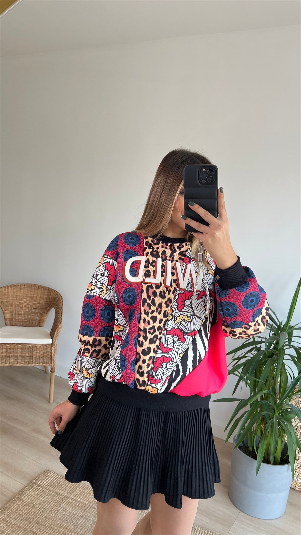 Wild İşleme Detay Tasarım Sweat