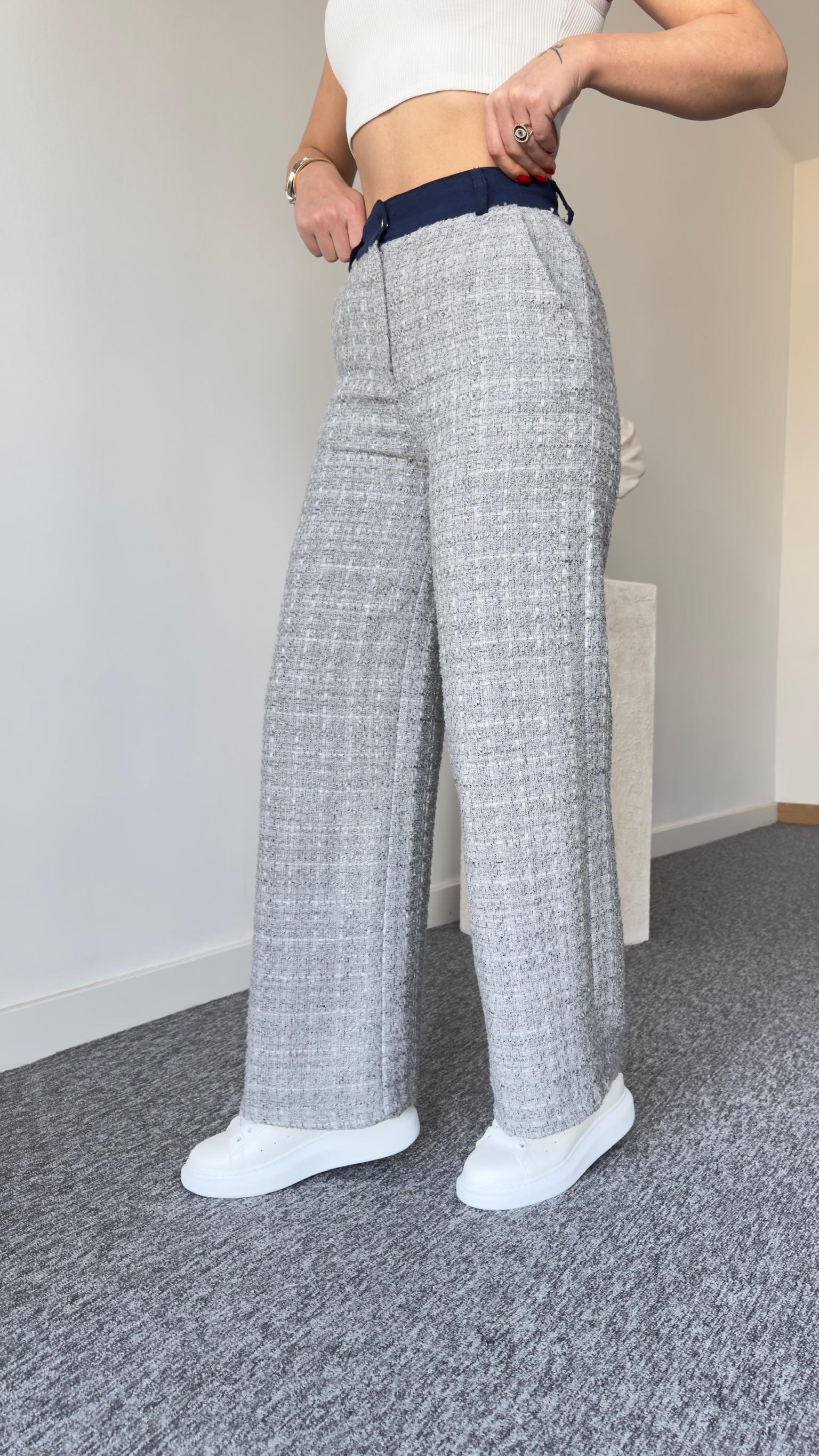 Rino Gri Ceketli Tüvit Takım