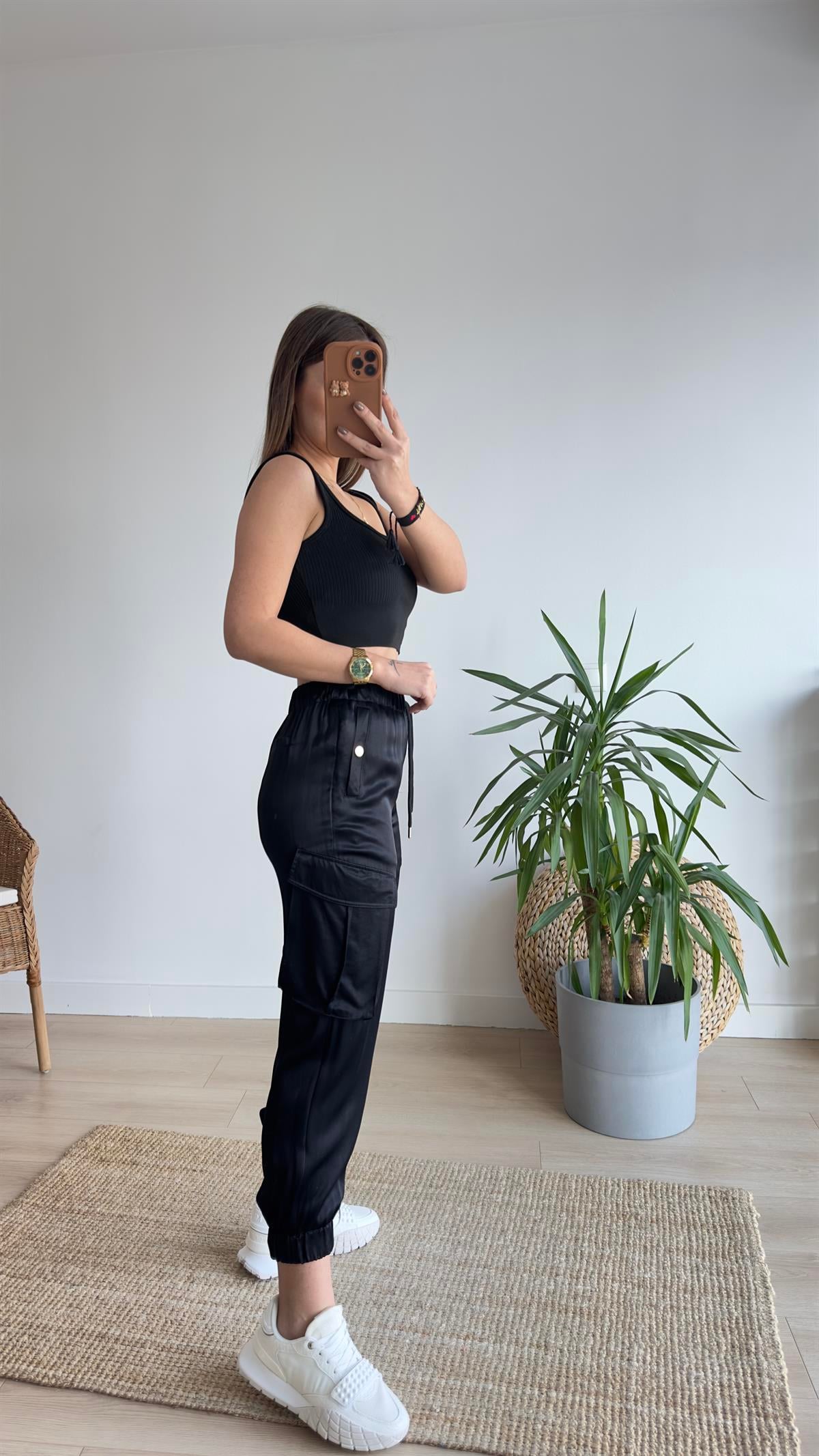 Saten Jogger Pantolon