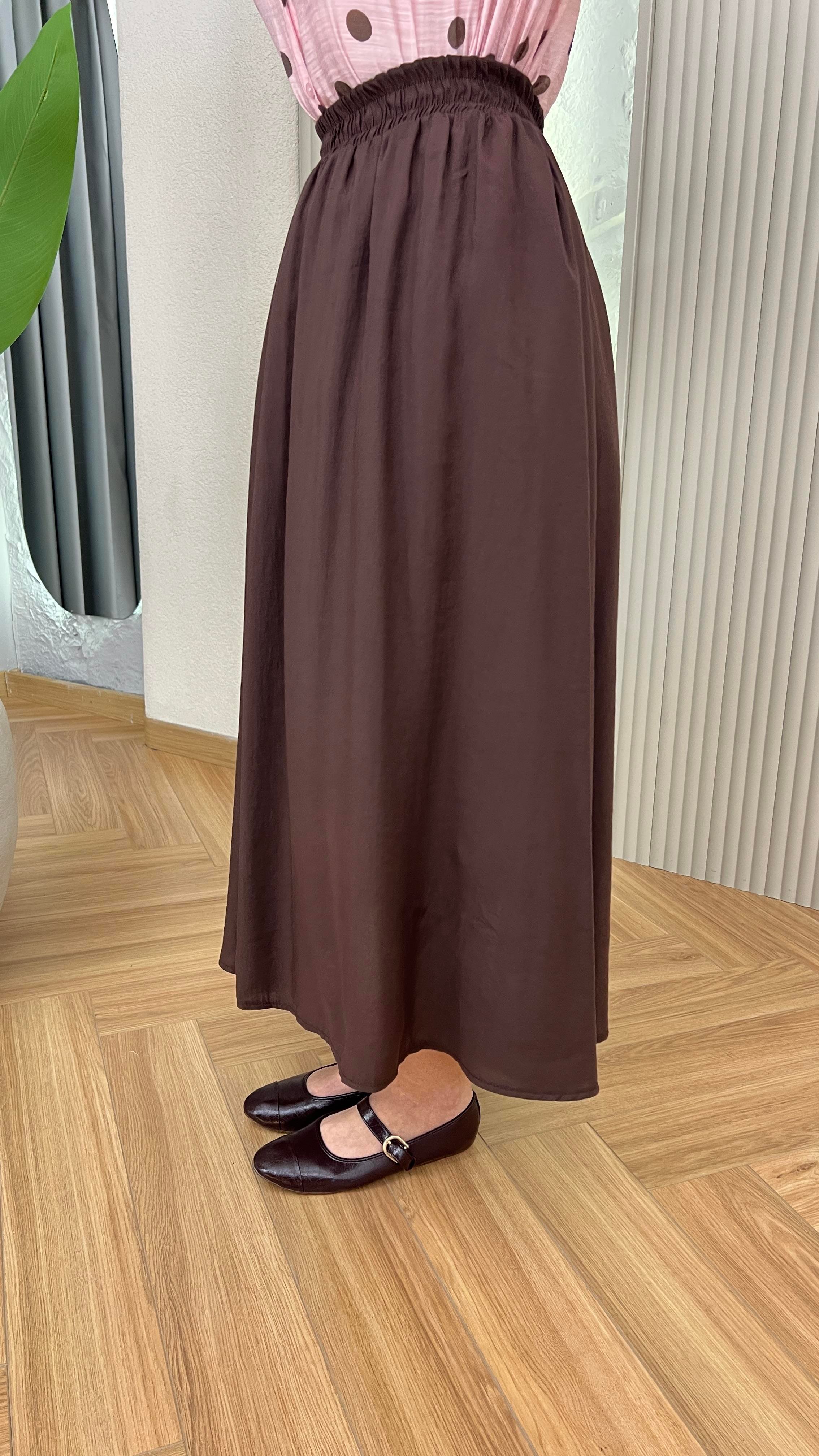 Kahve Merila Cepli Tensel Etek