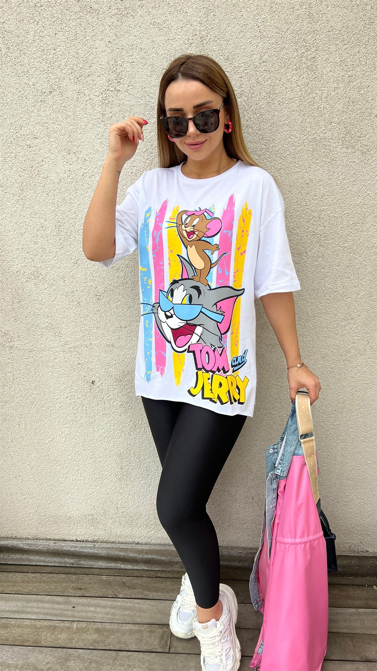 Tom And Jerry Baskılı Tshirt
