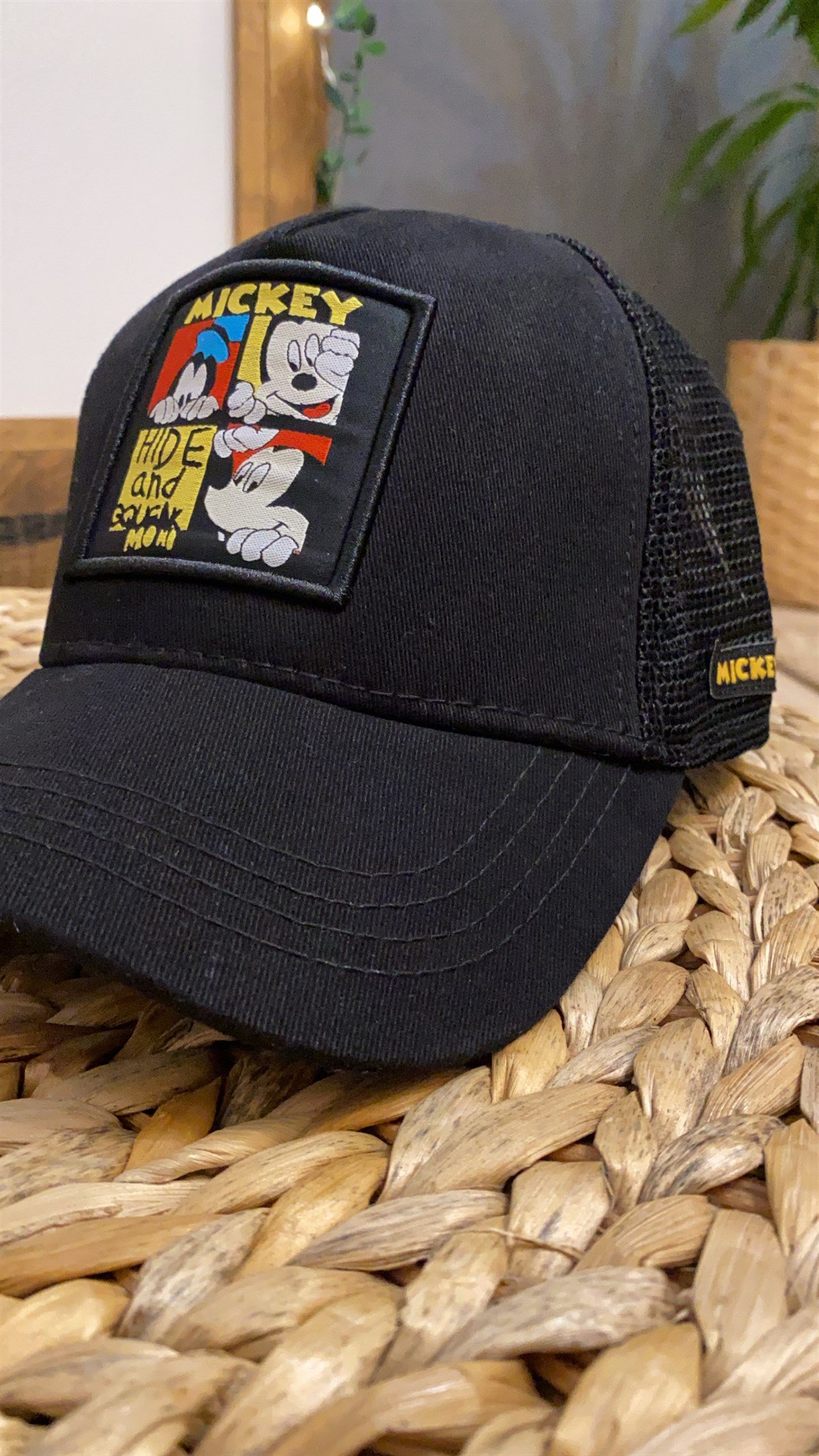 Siyah Mickey Şapka