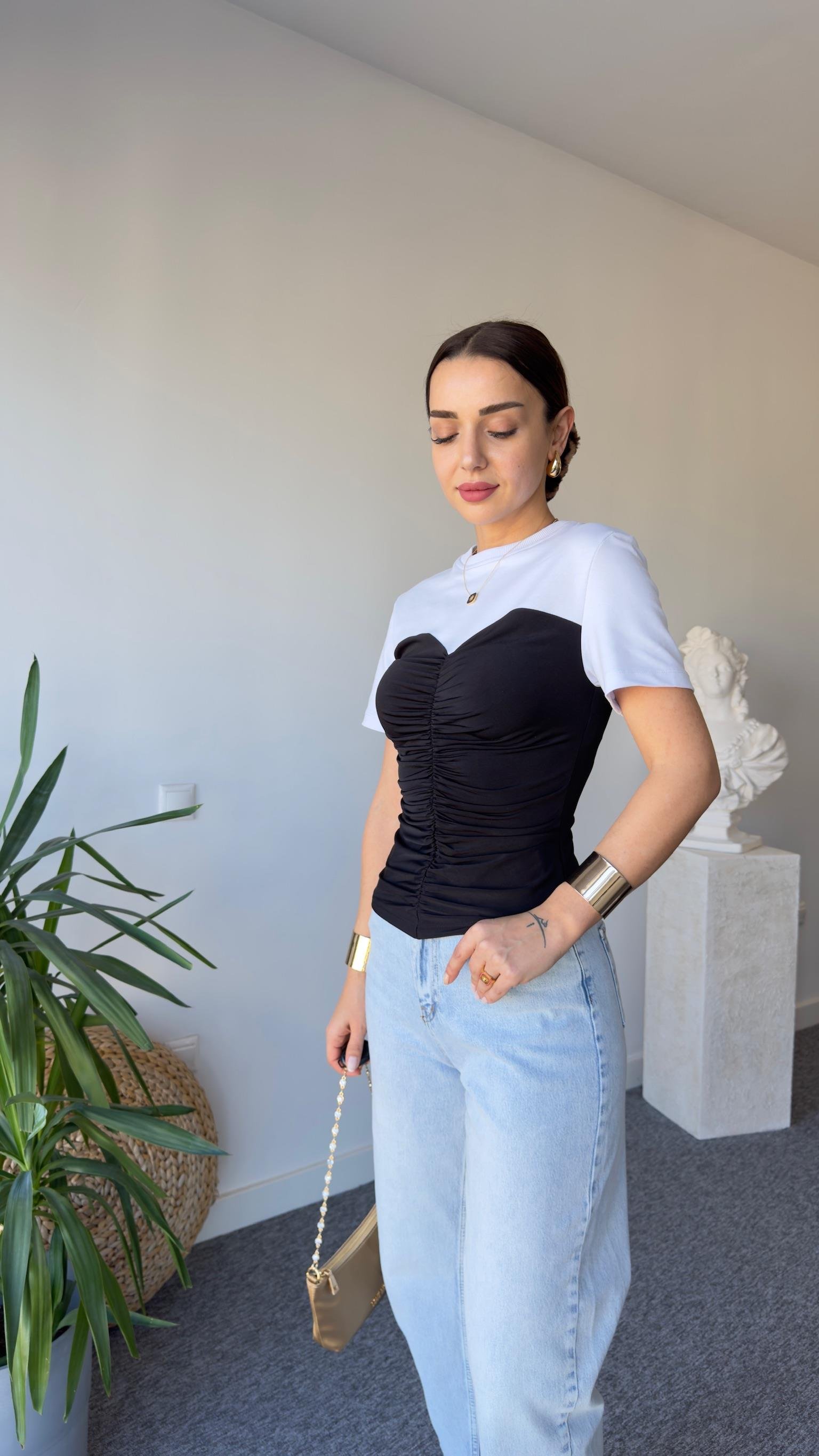 Beny Marka Model Büzgülü Tasarım Bluz