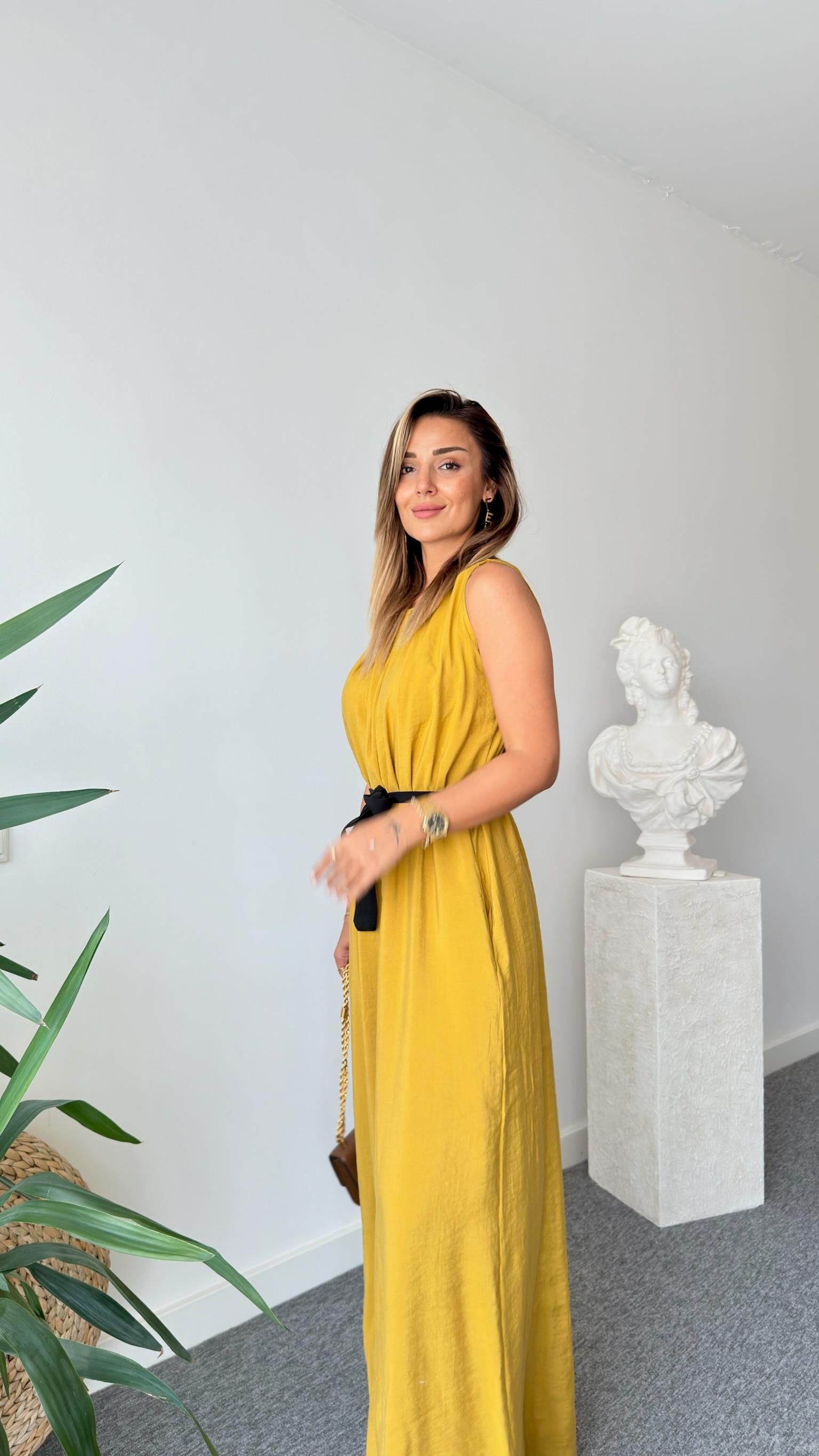 Olive Maja Orj Marka Kuşaklı Tulum