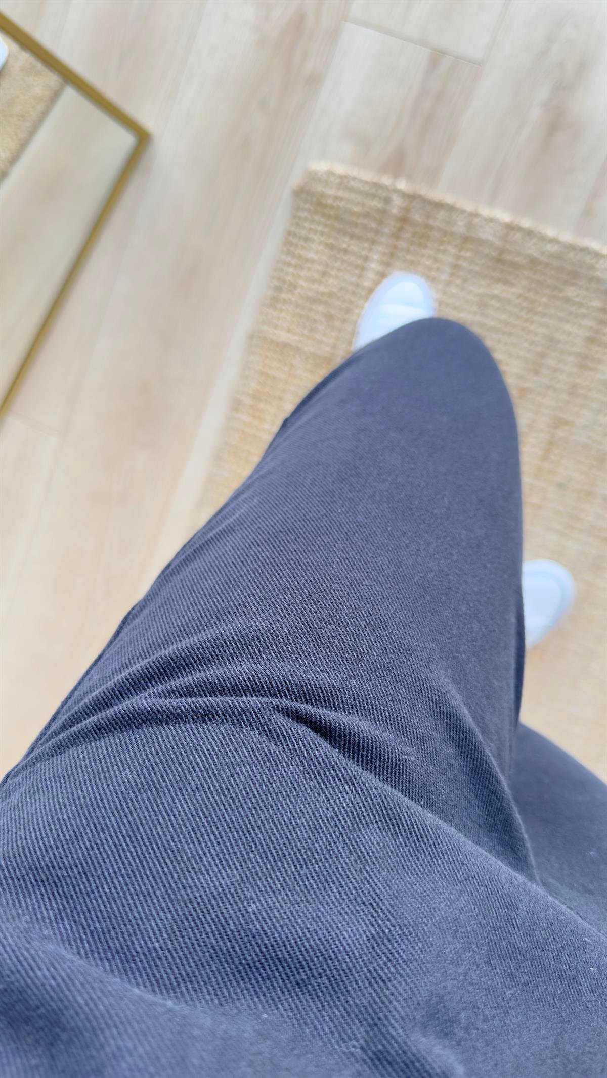 Beli Lastikli Siyah Gabardin Pantolon
