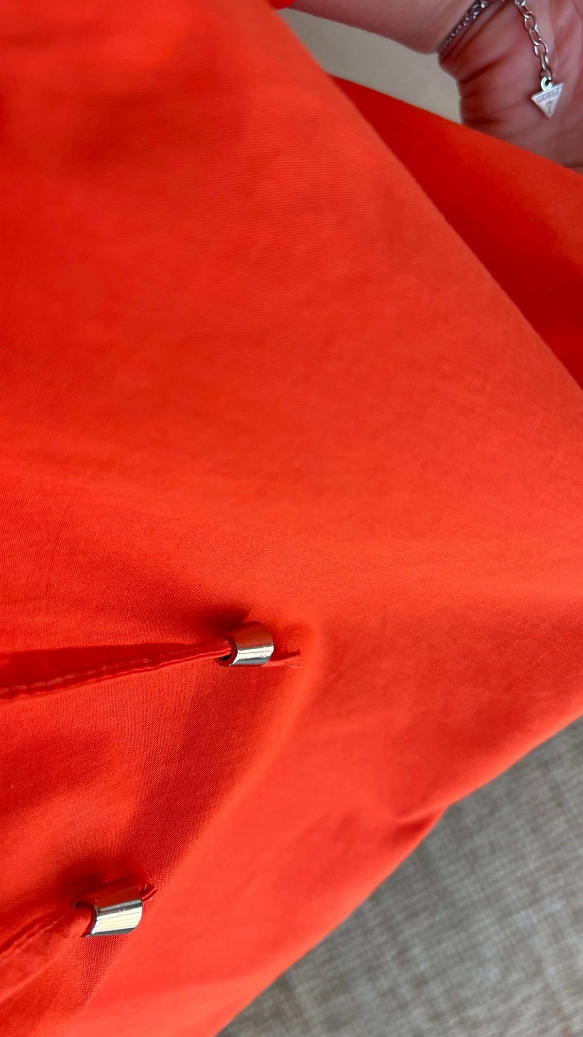 Poplin Turuncu Kapüşonlu Sweatshirt