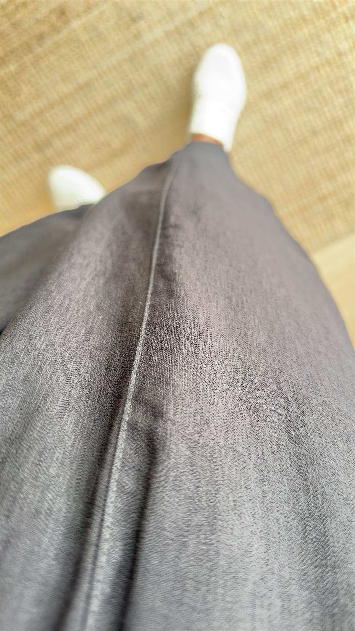 Beli Lastikli Siyah Şalvar Pantolon