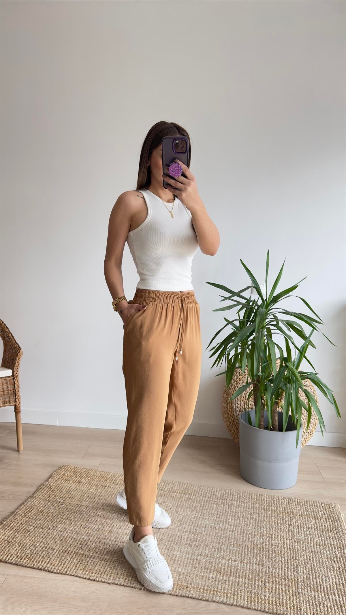 Camel Tensel Pantolon