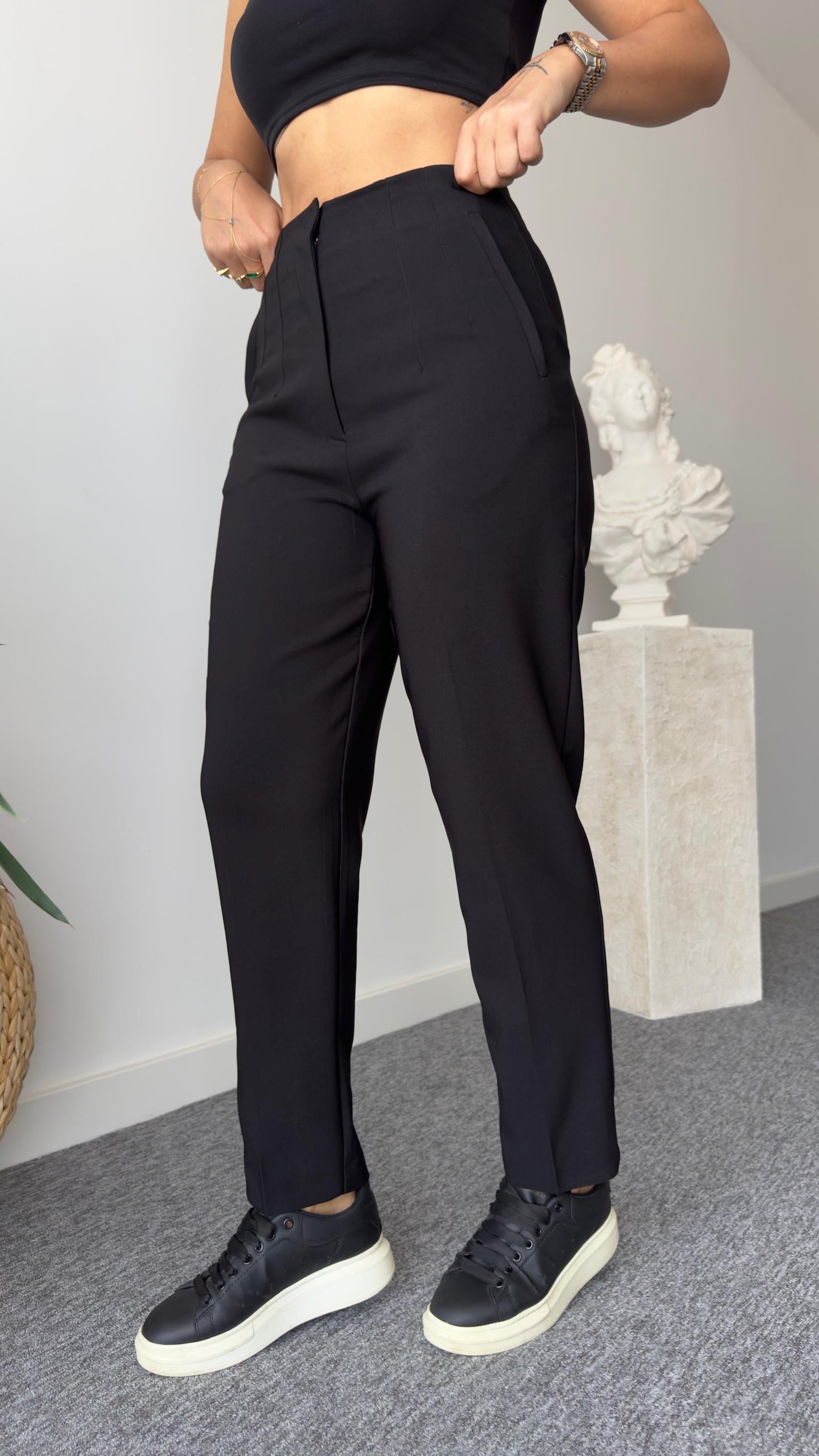 Zra Model Pensli Siyah Pantolon