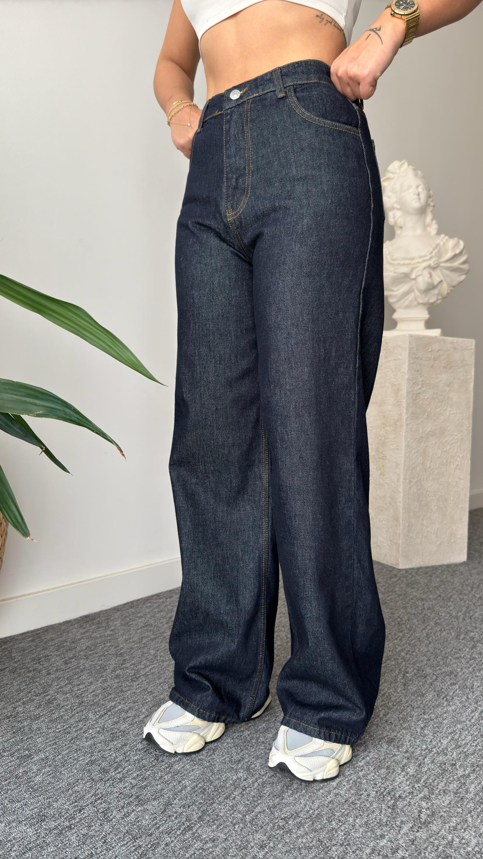 Gradi Belden Bağlamalı Denim Takım