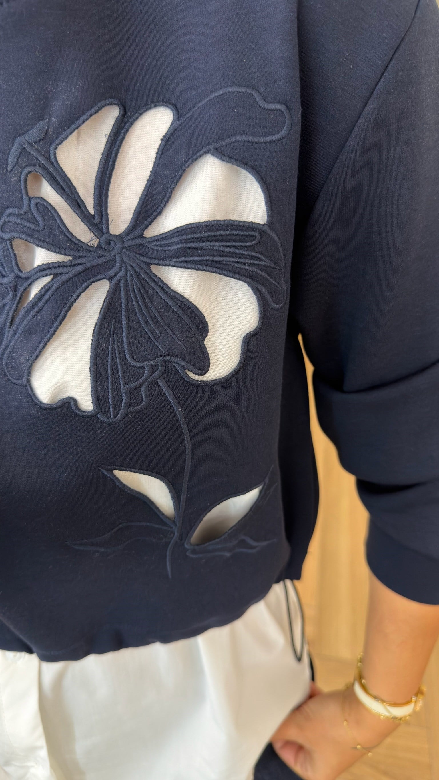 Lacivert Linas Orj Model Çift Parça Sweatshirt