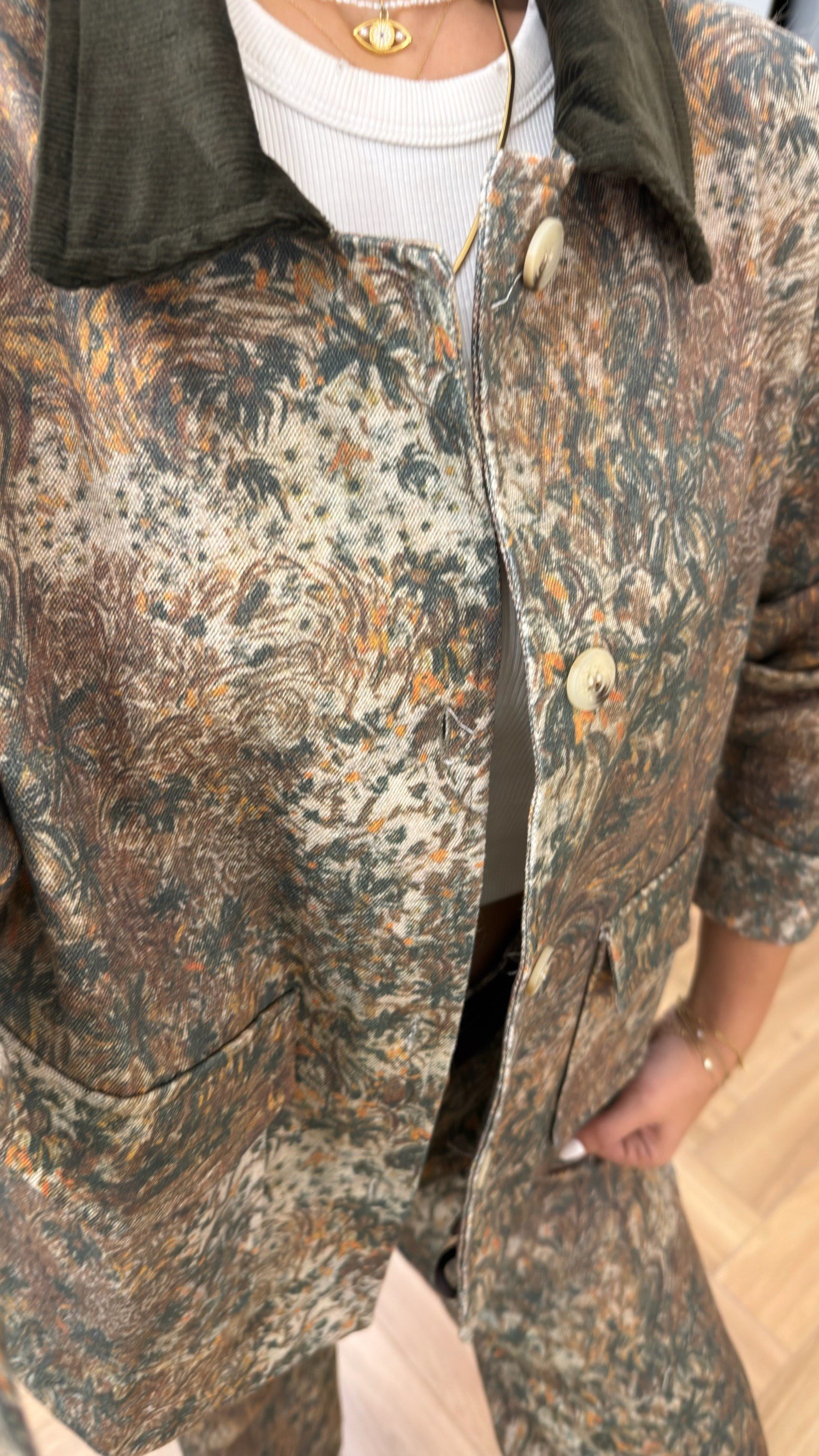 Nemixe Tws Model Desenli Ceket Pantolon Takım