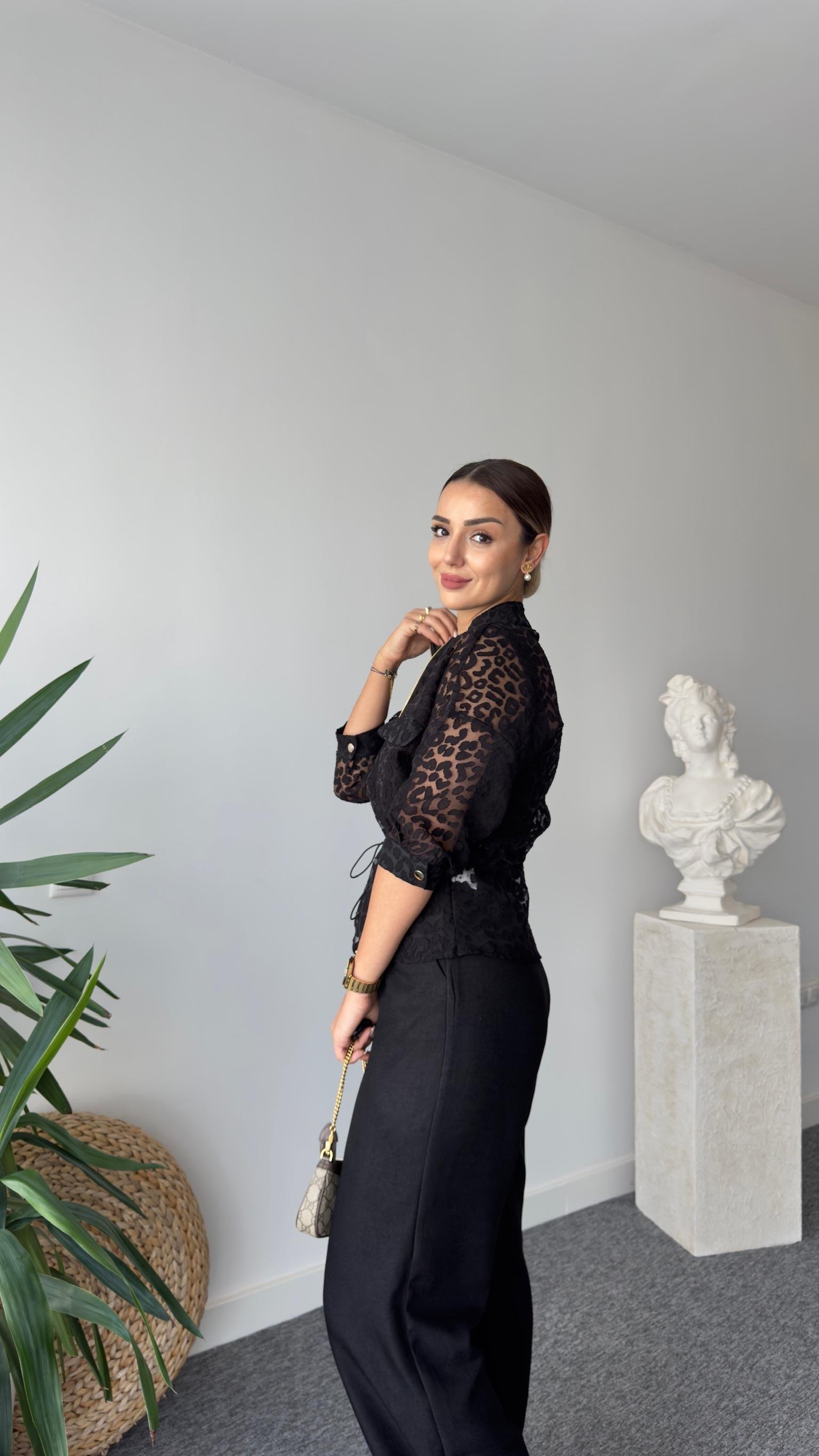Epis Marka Model Siyah Organze Ceket