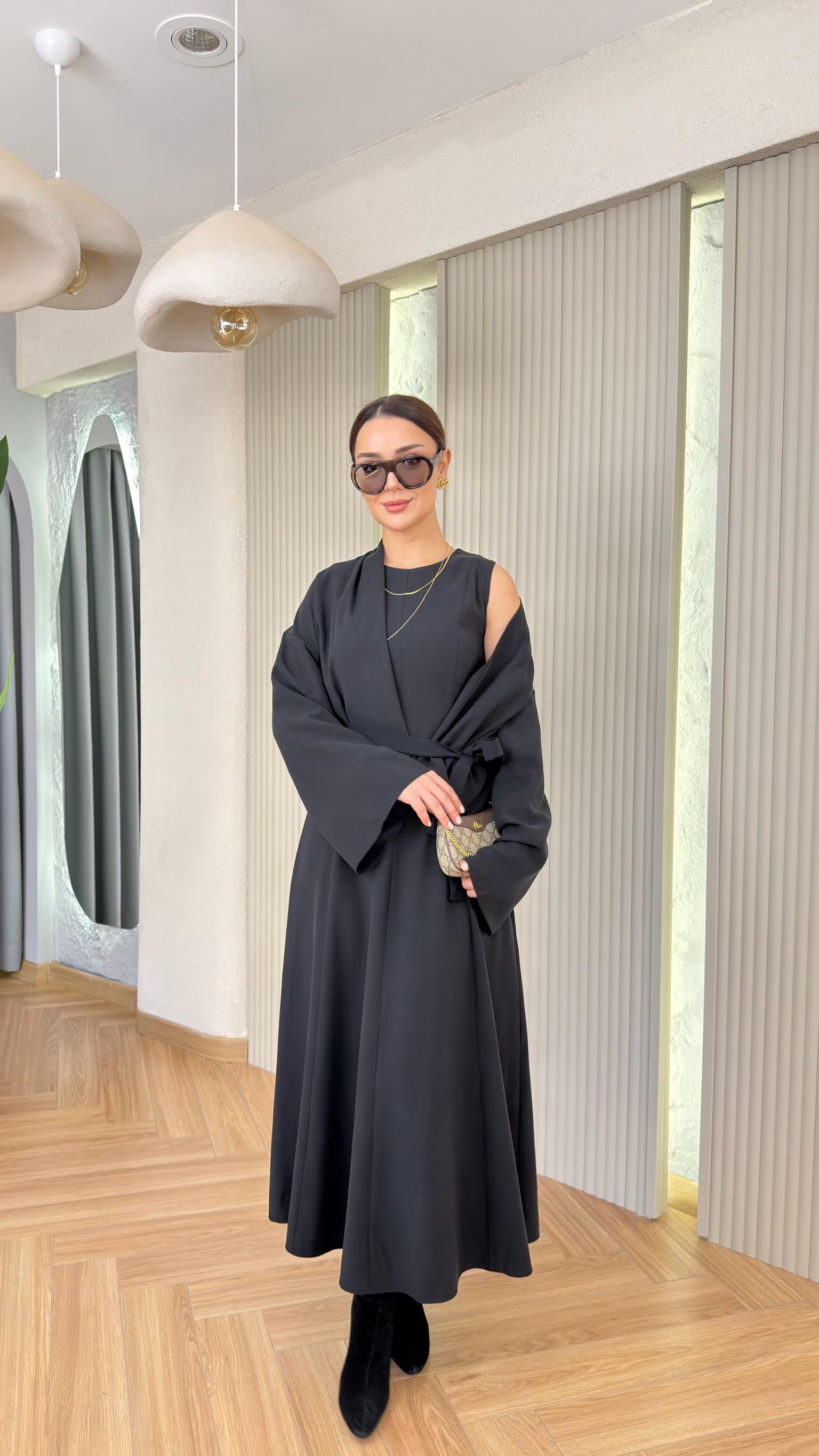 Siyah Lucile Premium Tensel İkili Takım