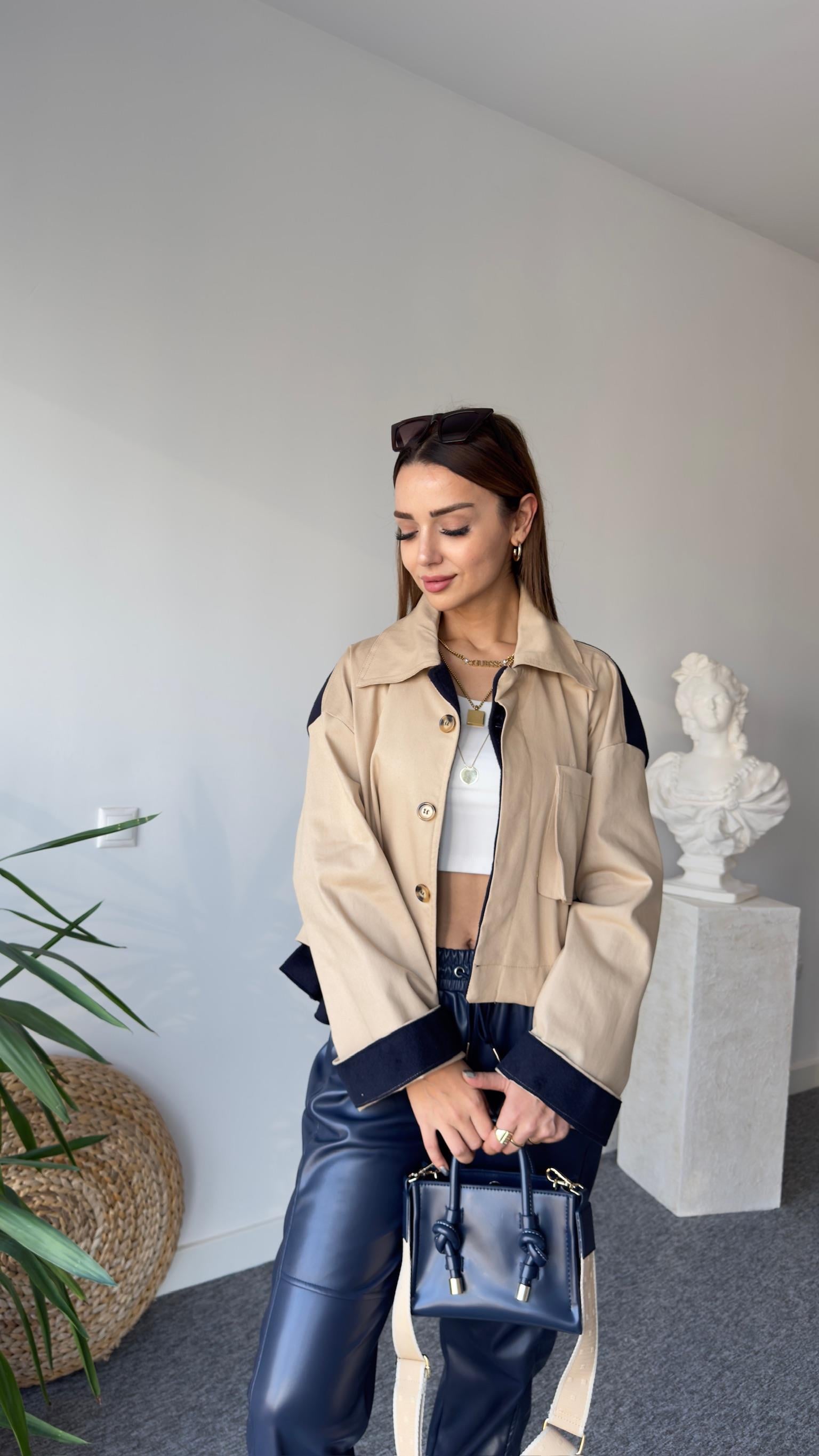 Ony Zra Model Sırt Kaşe Kumaş Ceket