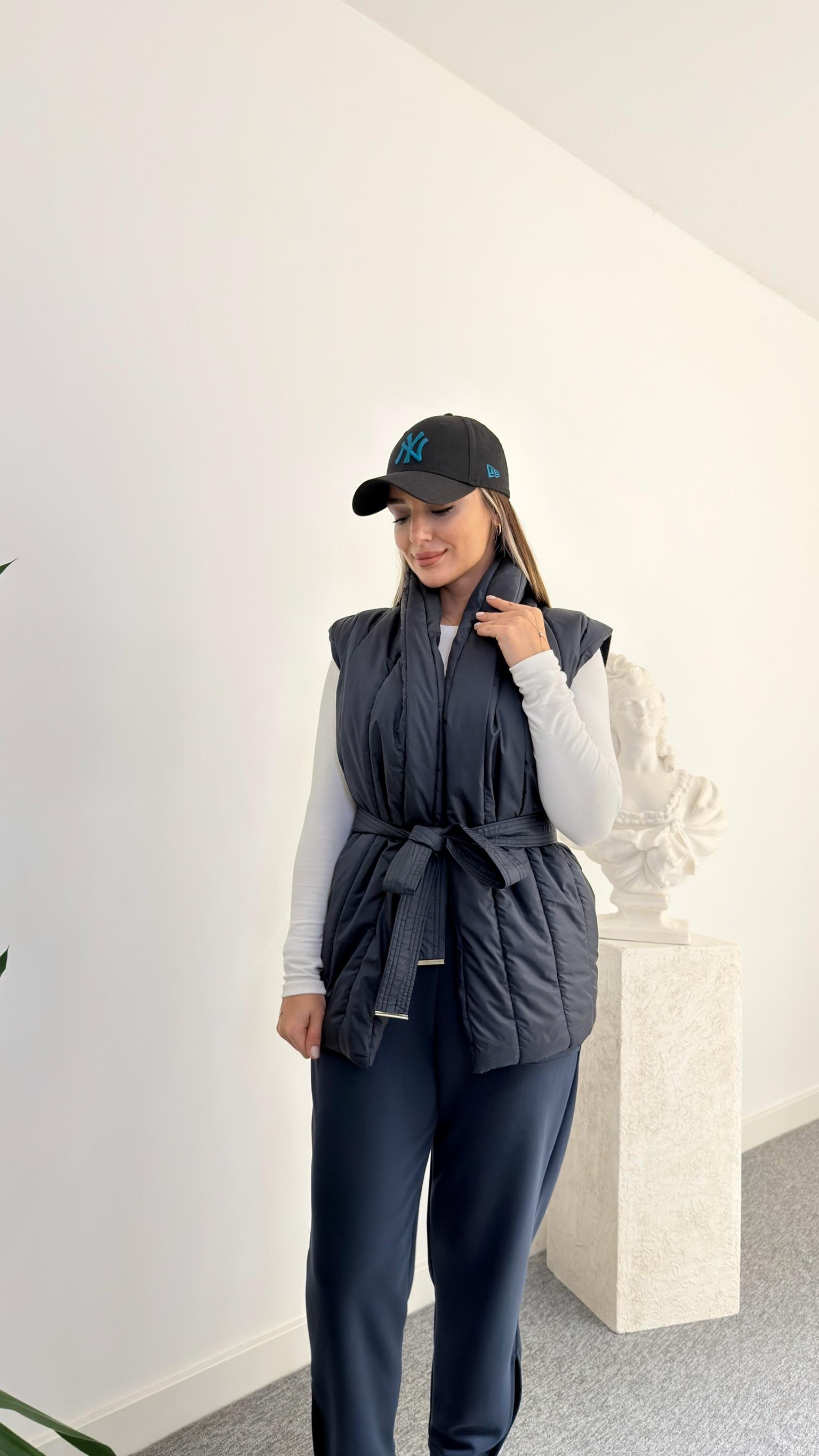 Lacivert Saint Sırt Trikolu Şişme Yelek