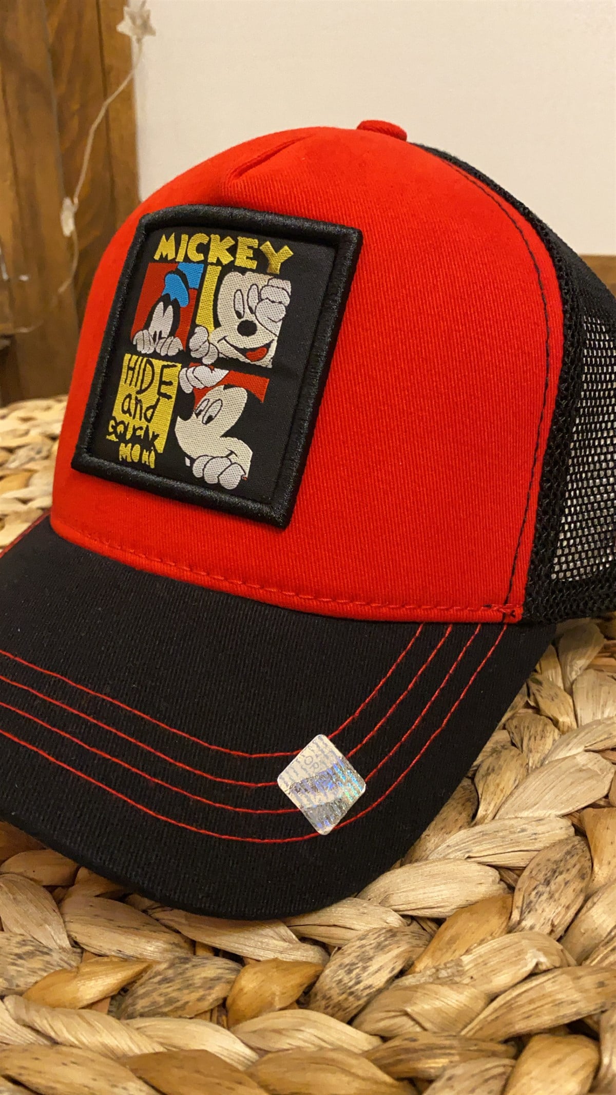Kırmızı Mickey Şapka