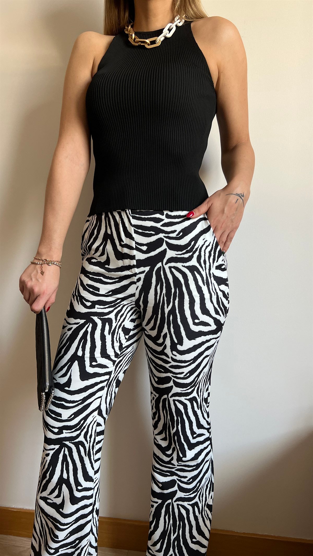 İpekyol Model Zebra Tasarım Pantolon