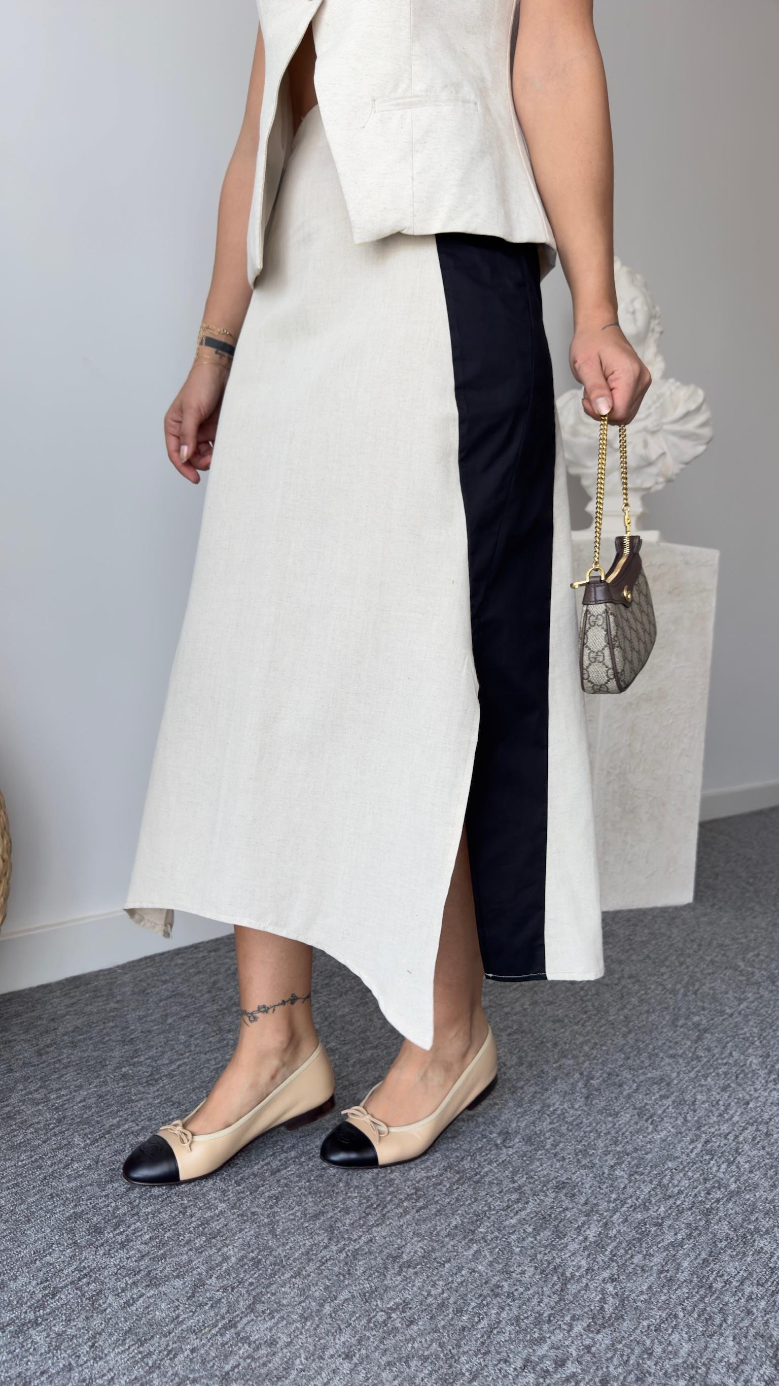 Poplin Garnili Massi Model Etek