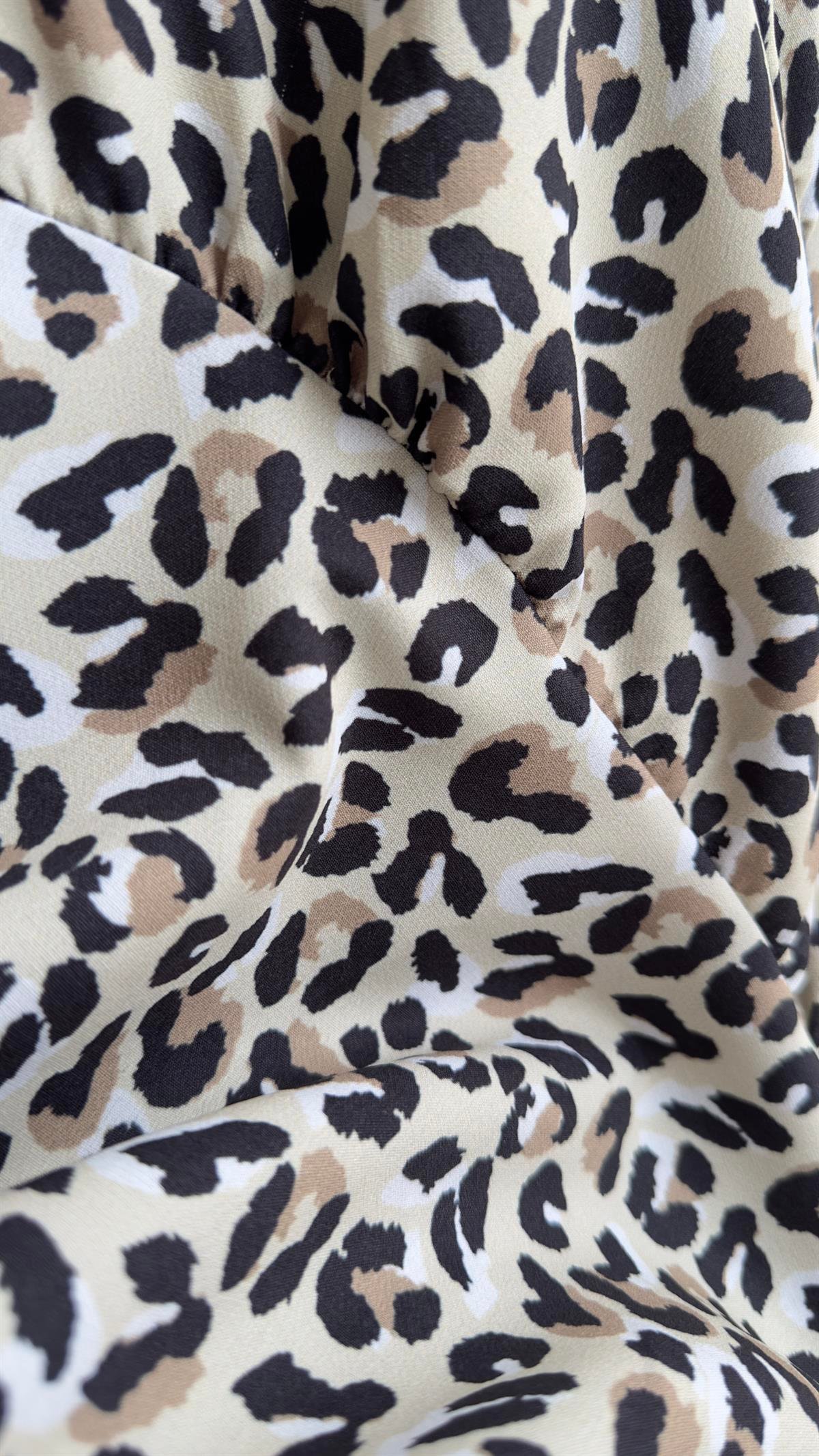 Teta Leopar Desen Elbise