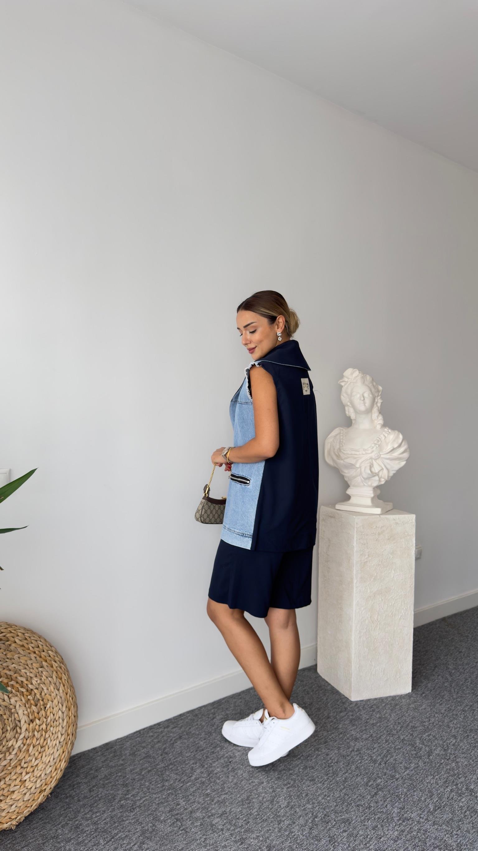 Tinel Kot Garnili Yelekli Takım