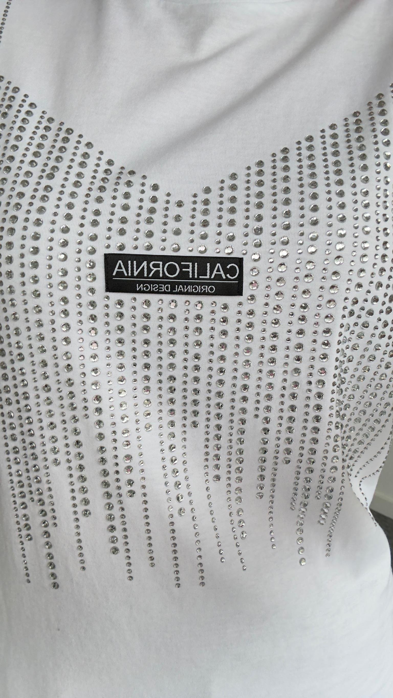 Xoxo Taşlı Beyaz Tshirt