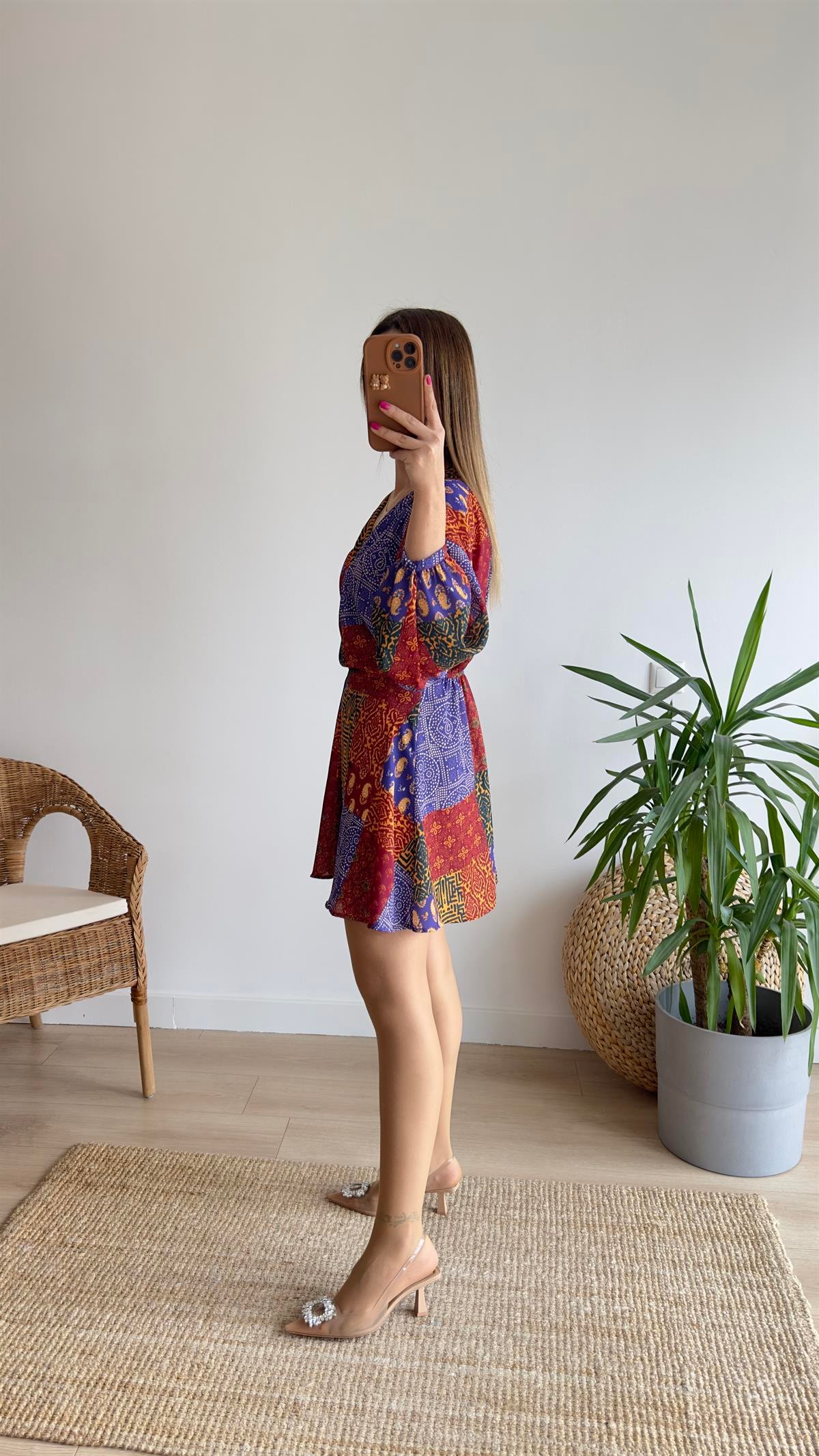 Luce Zra Model Etnik Desen Elbise 