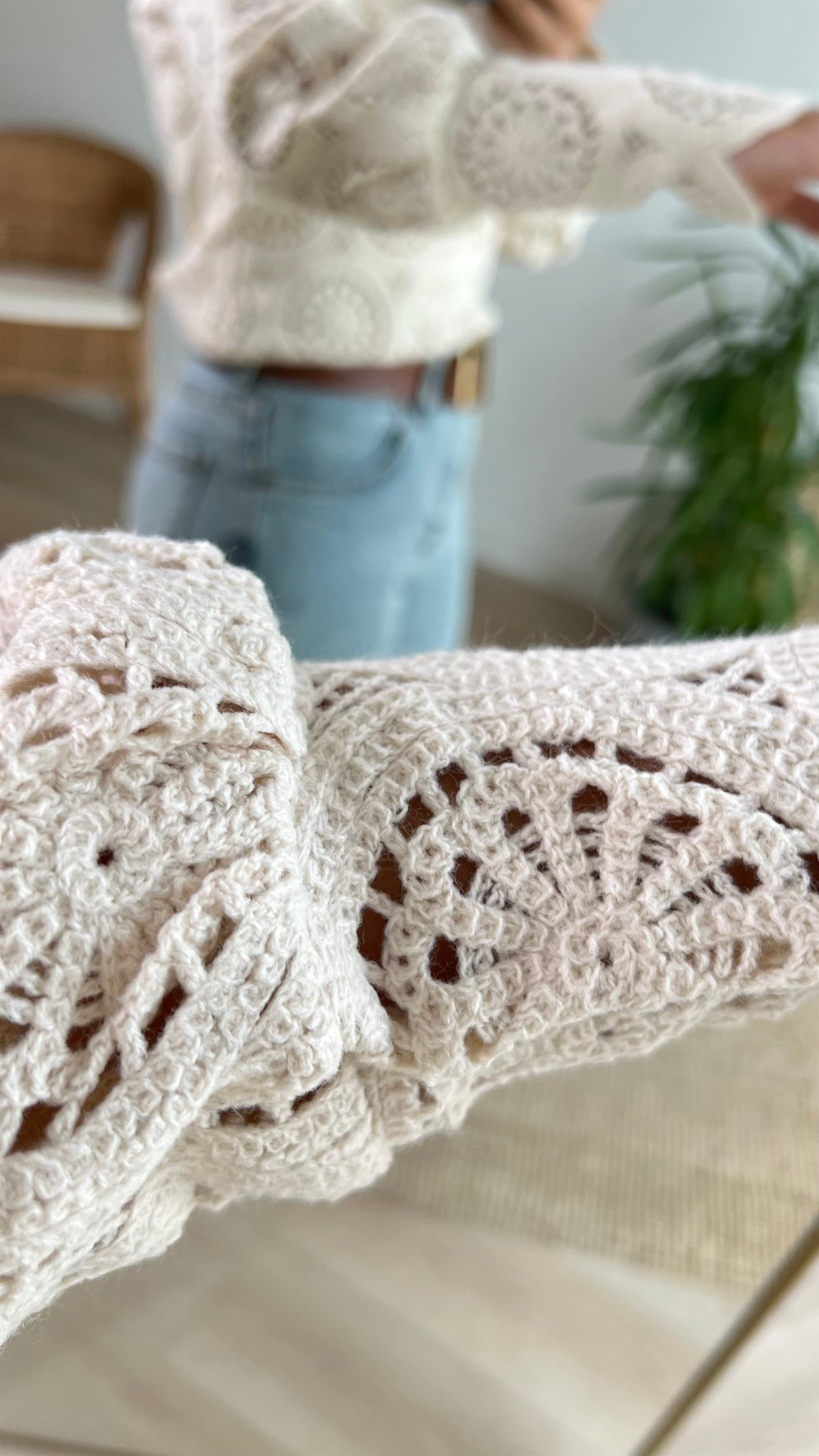 Tasarım Bej Fisto Bluz 