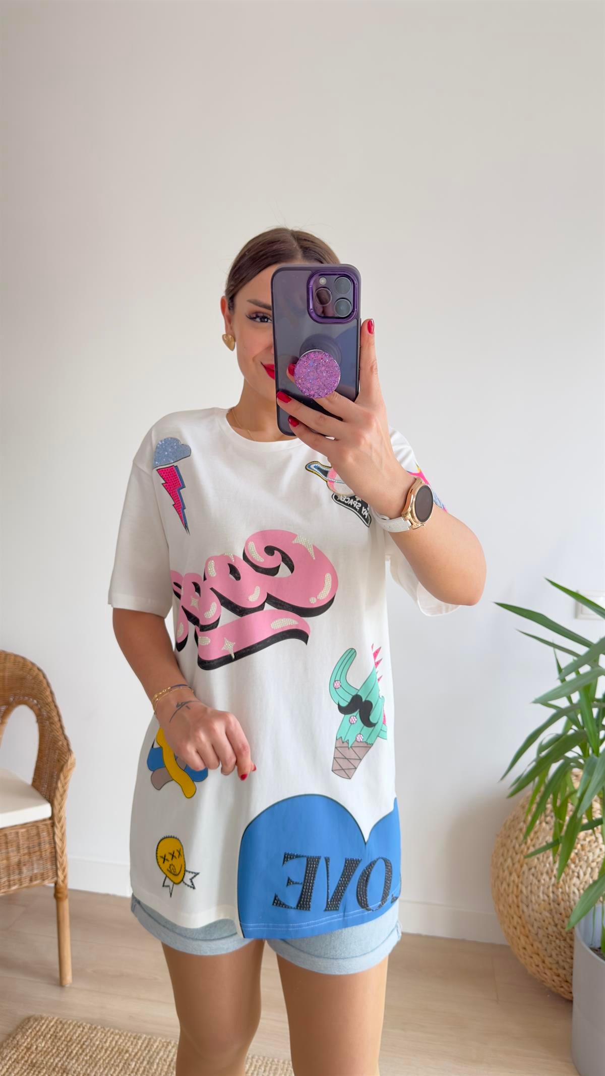 Wick Renkli Baskı Tasarım Tshirt