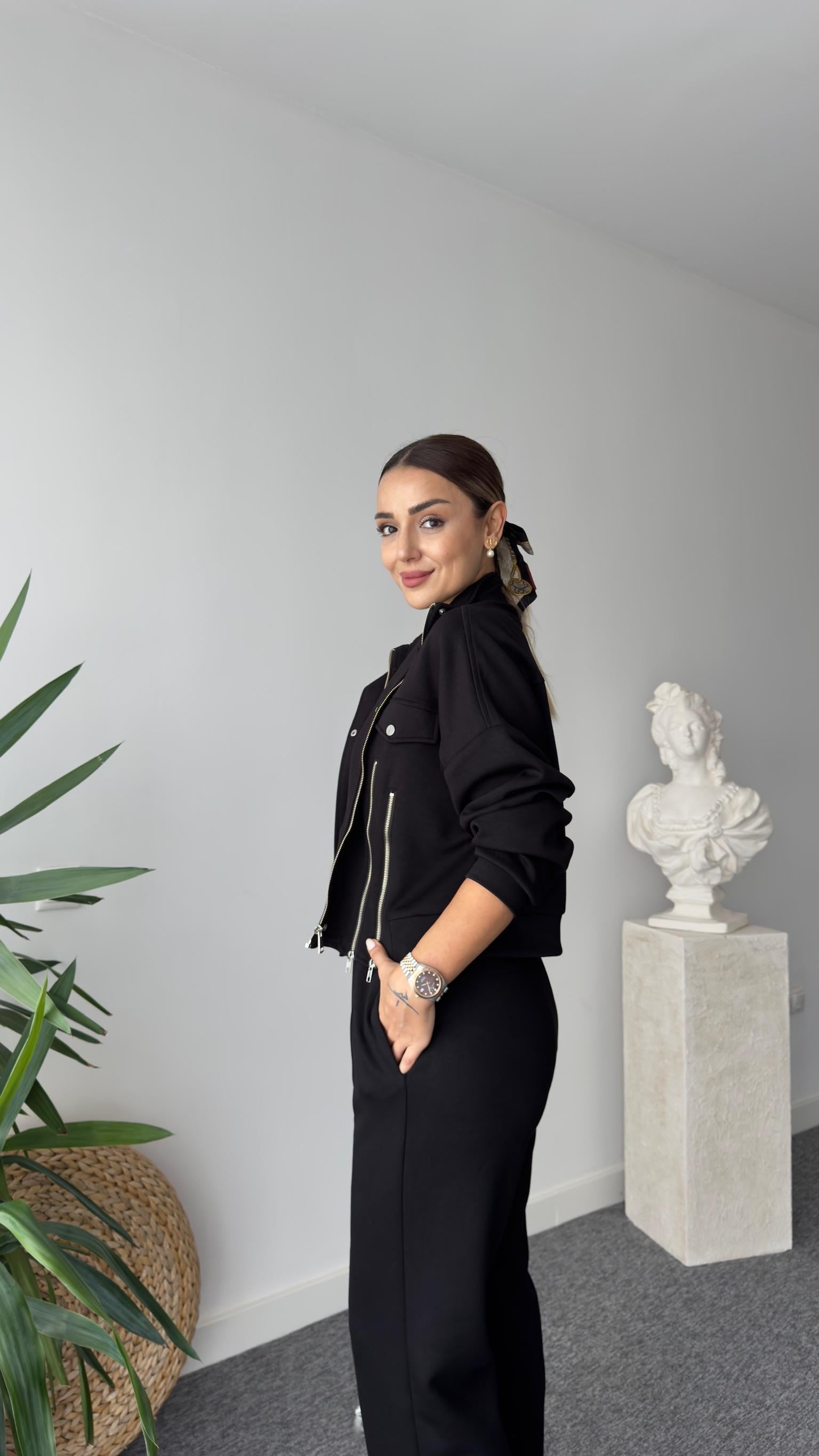 Tws Model Fermuar Detaylı İkili Takım