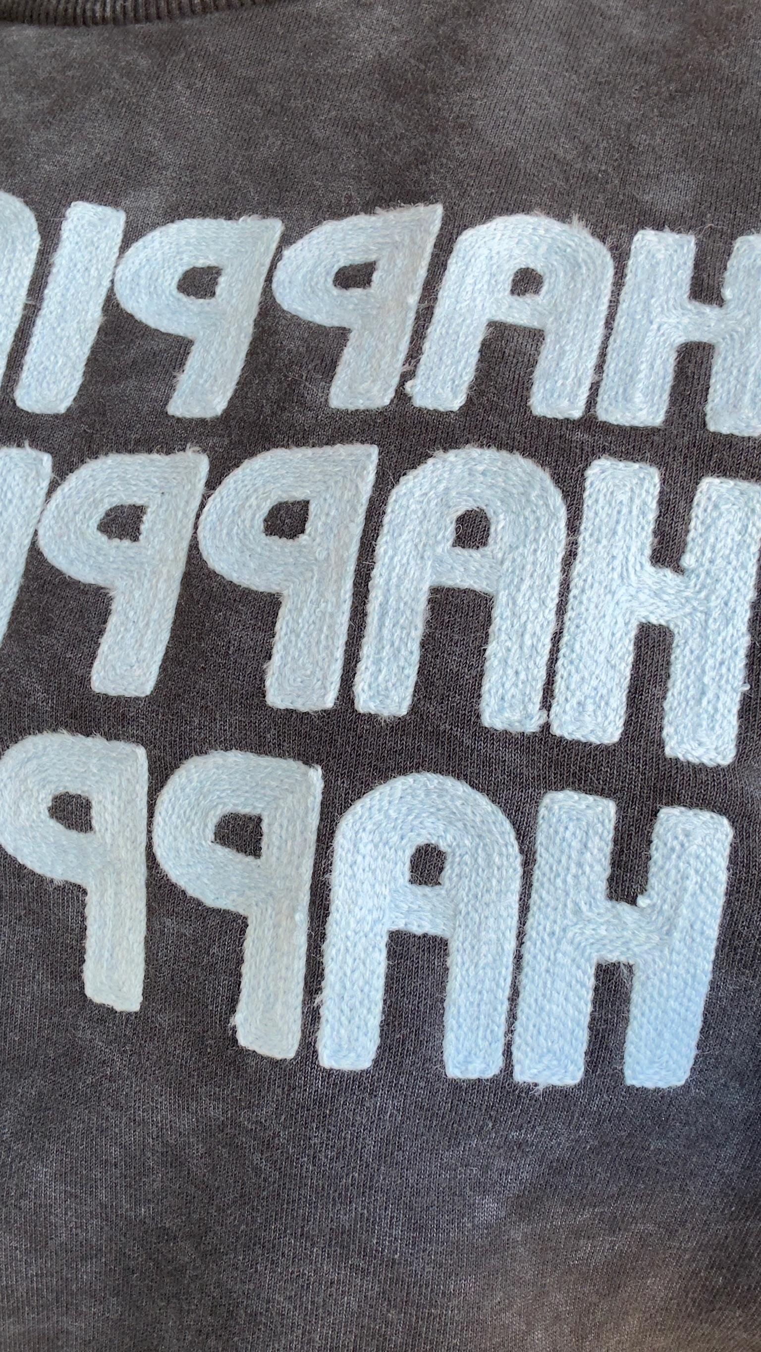 Happıness Kot Cepli Yıkamalı Sweat