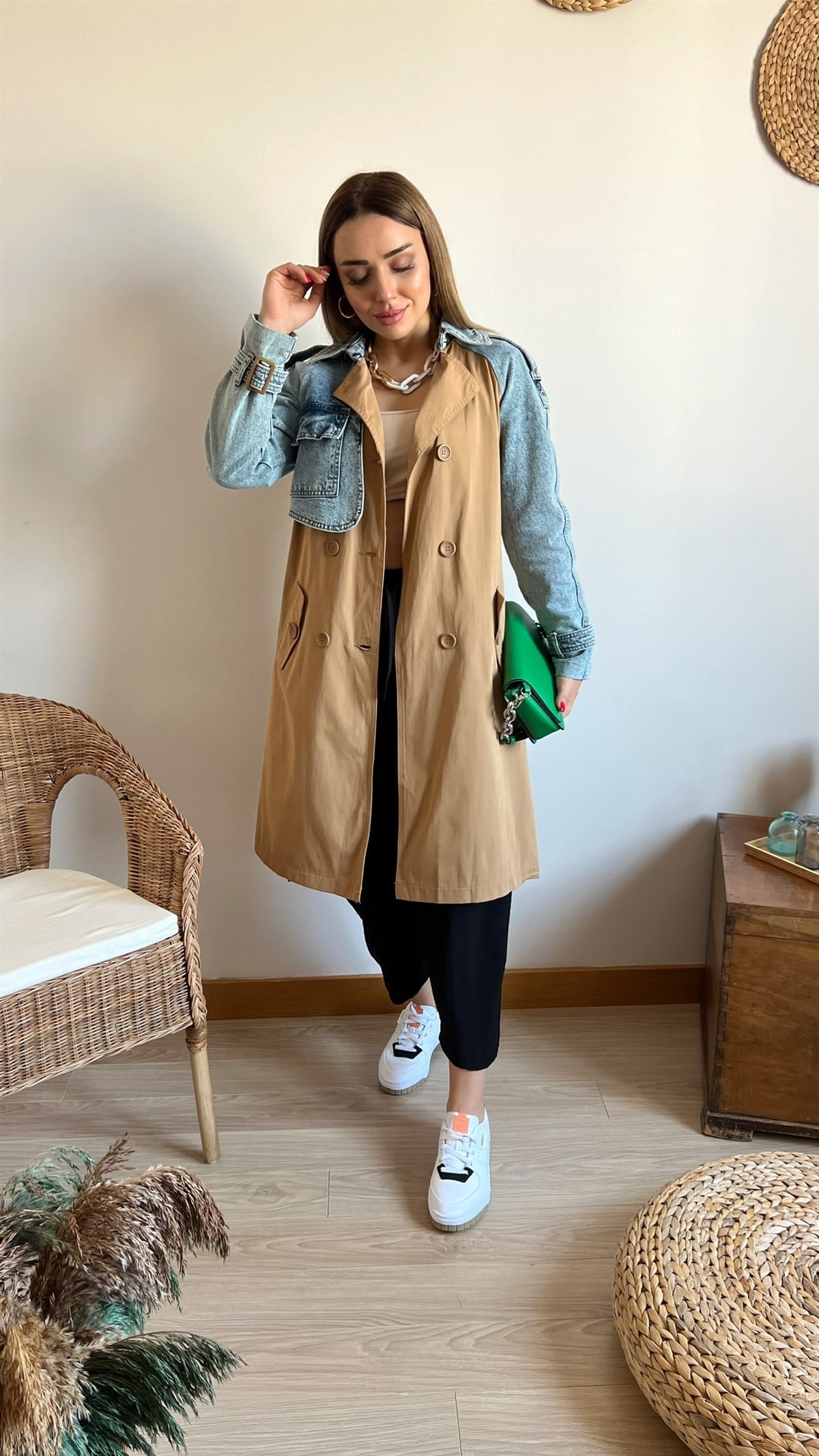 Kot Detaylı Tasarım Trench