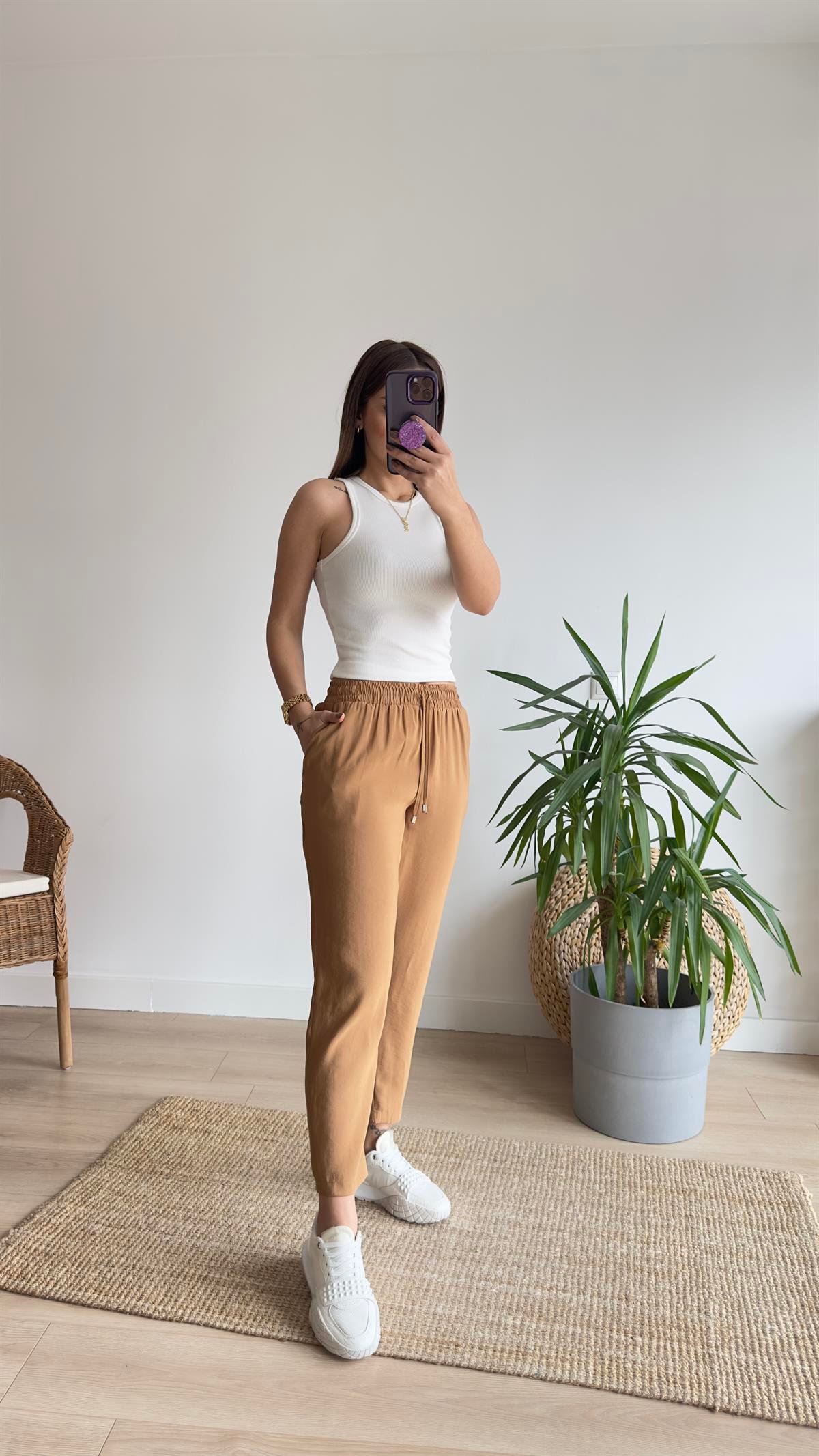 Camel Tensel Pantolon