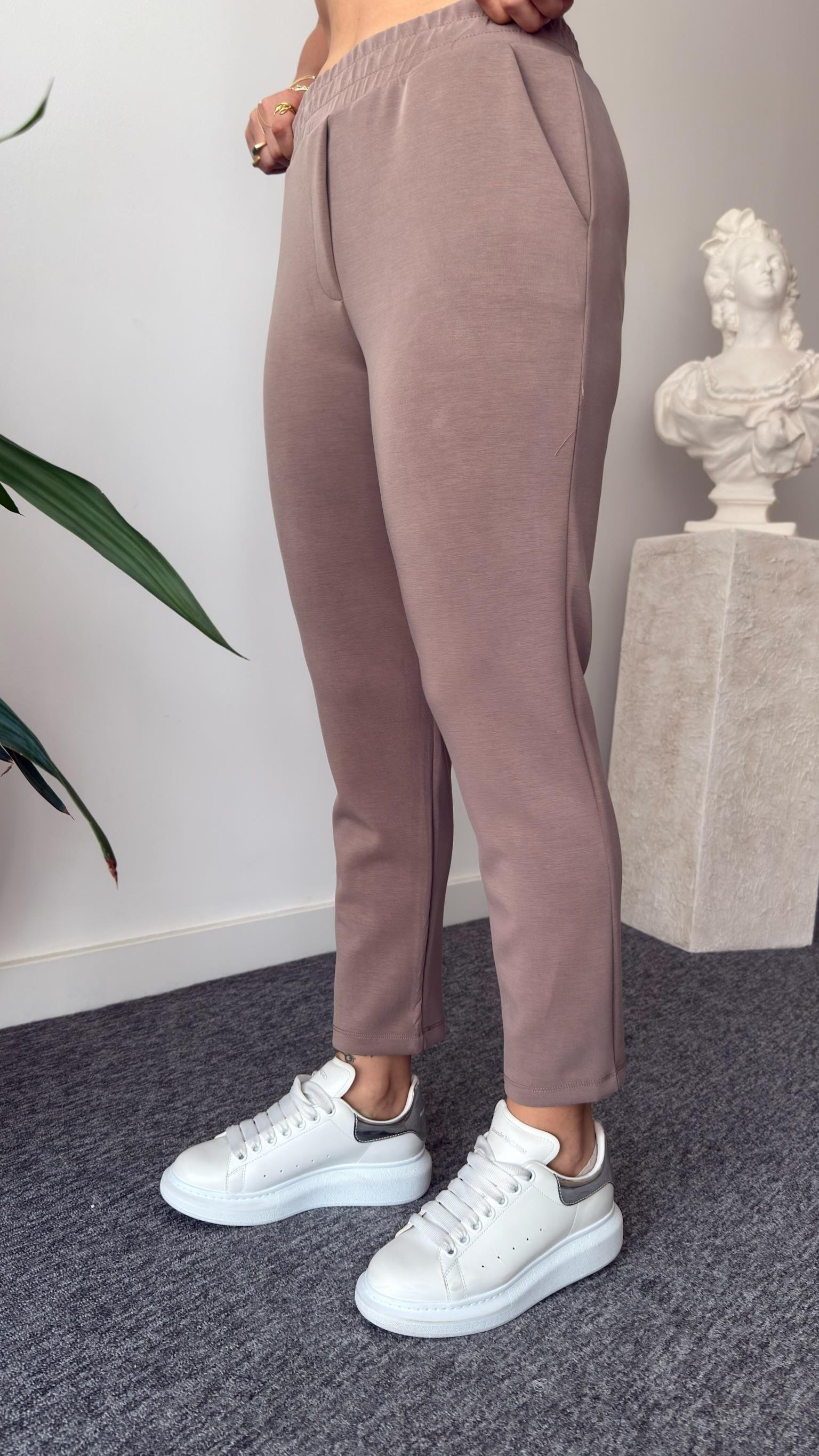 Kahve Klara Premium İncili Modal Takım