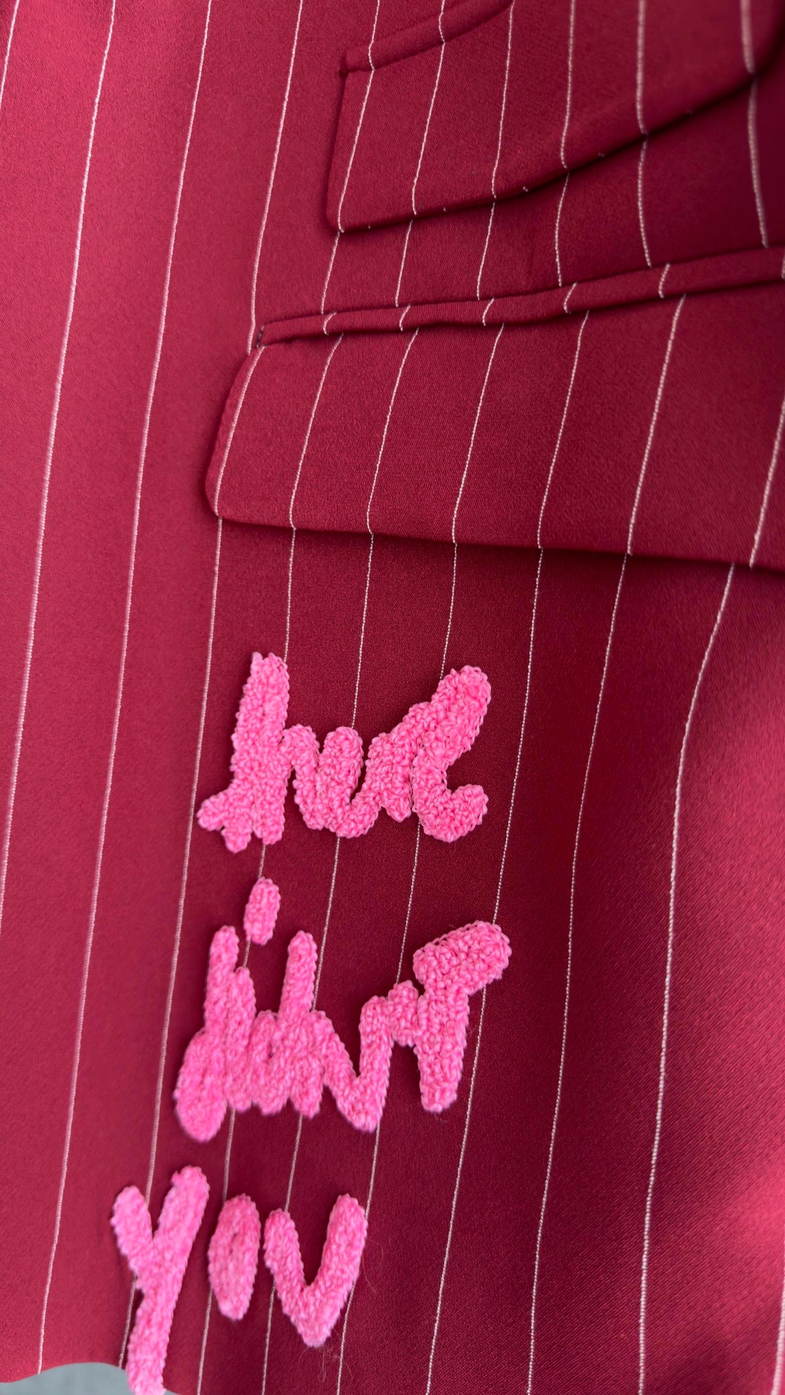 Nadia Nakış Detaylı Tasarım Blazer Ceket