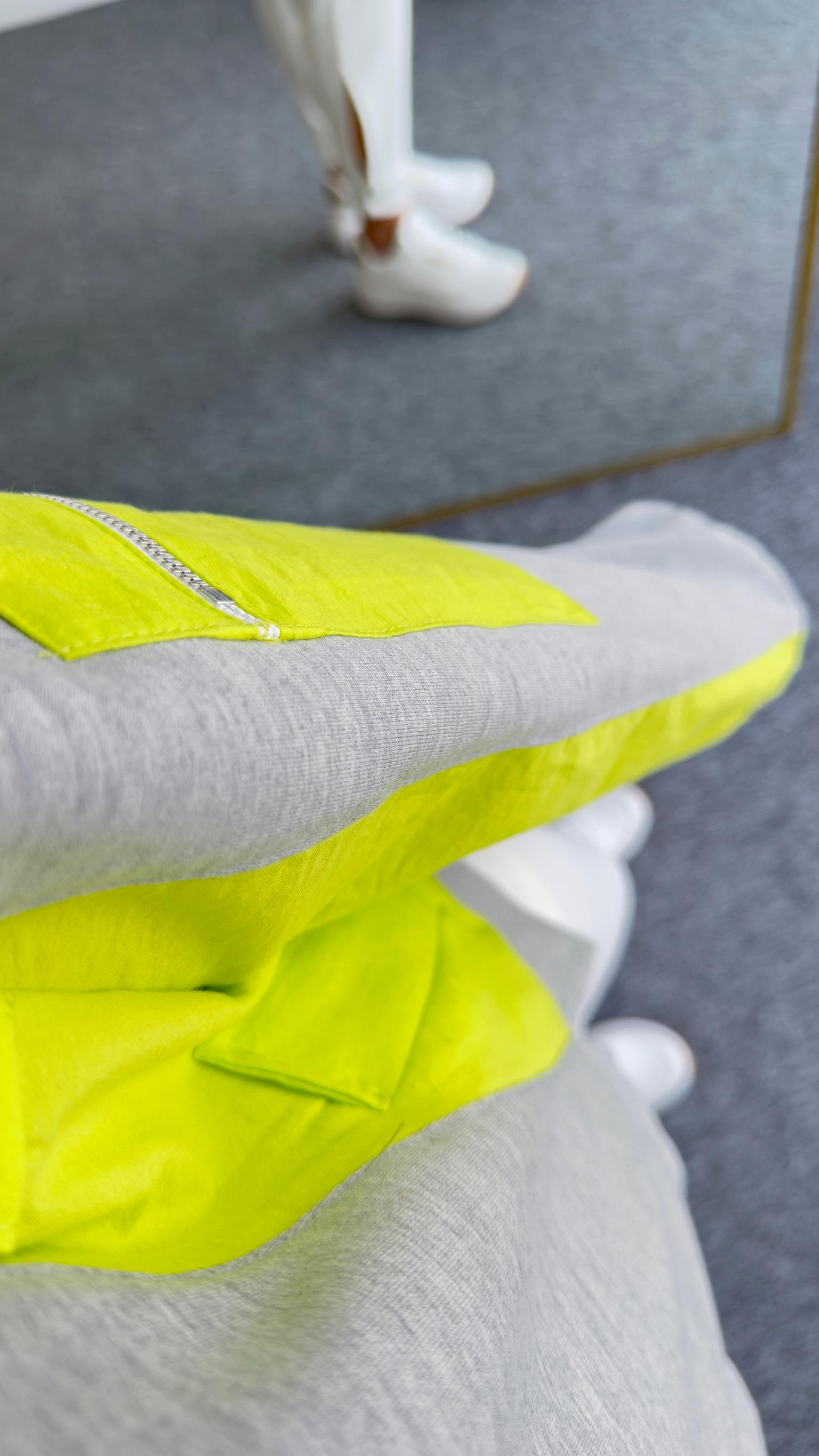 Tws Model Yeşil Paraşüt Garnili İnce Sweat