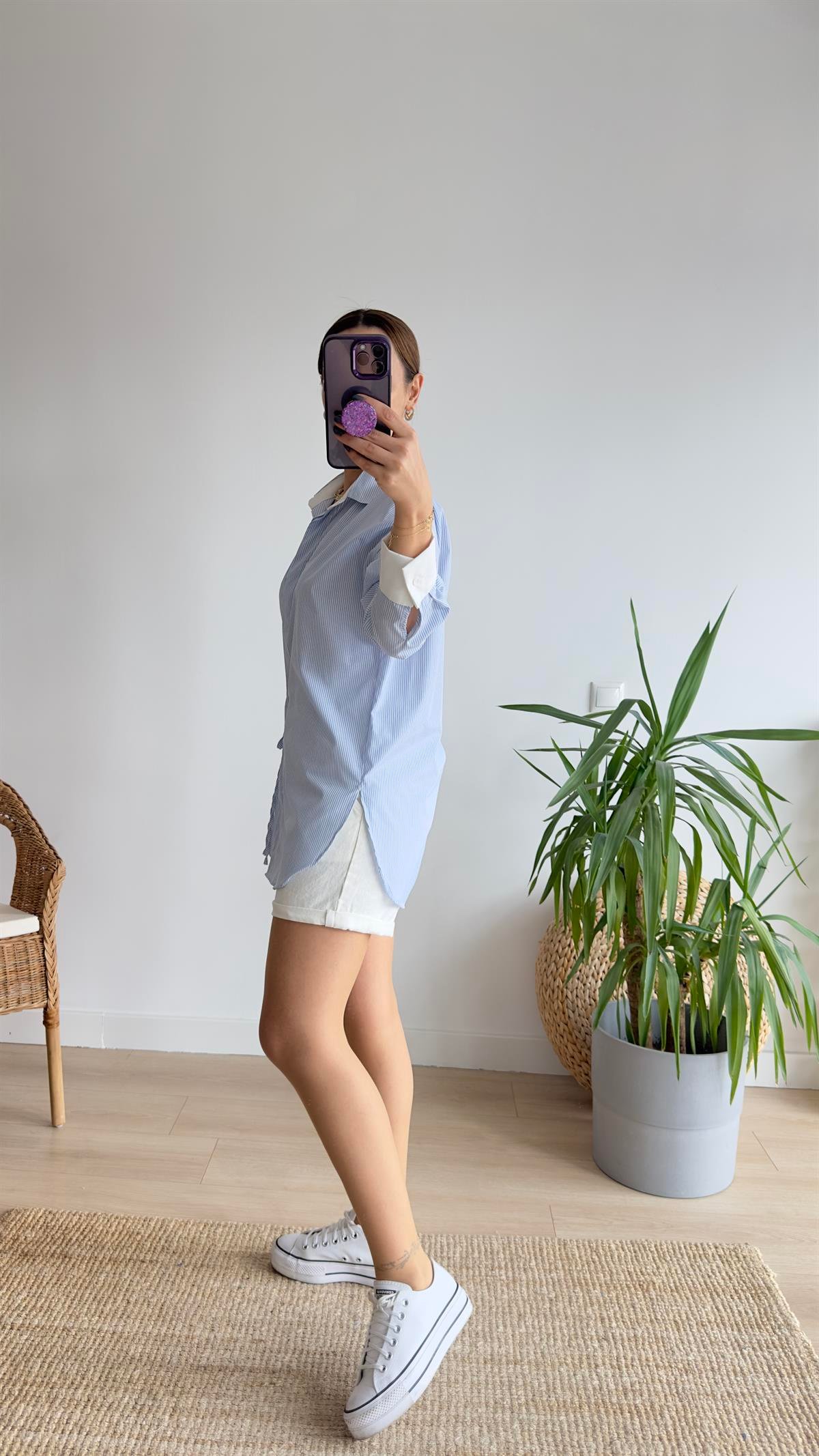 Blun Zra Model Çizgili Gömlek