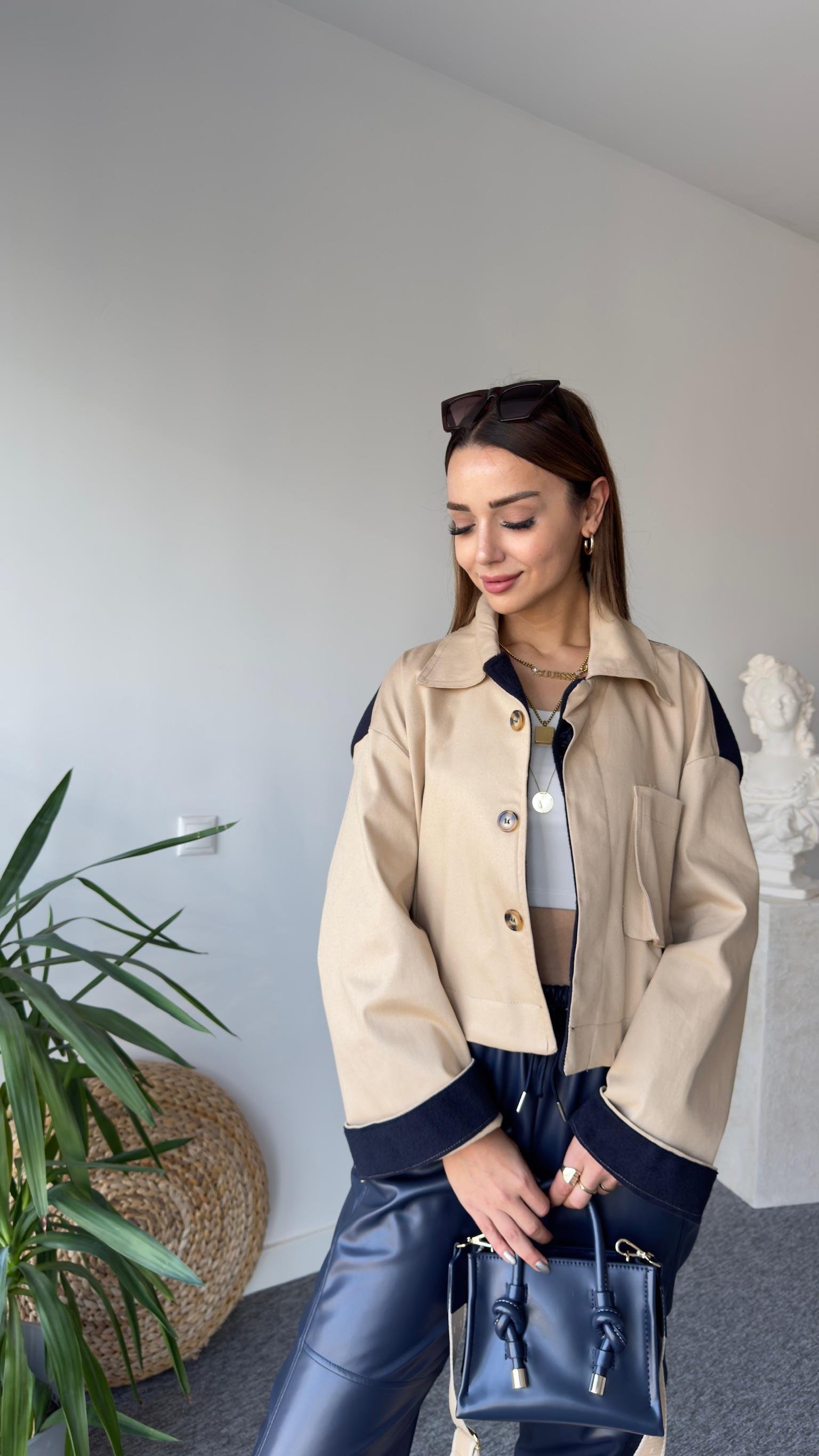 Ony Zra Model Sırt Kaşe Kumaş Ceket