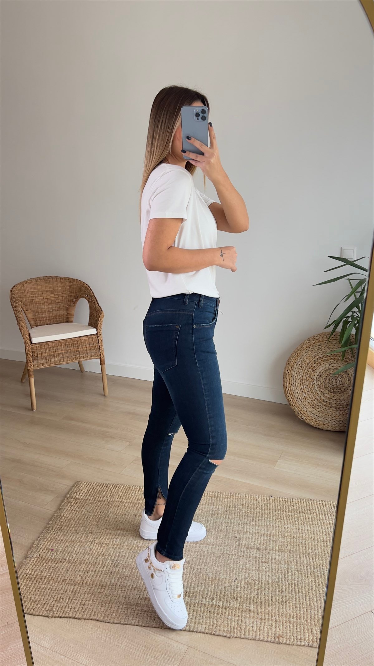 Orijinal Marka Paça Fermuar Detaylı Jean