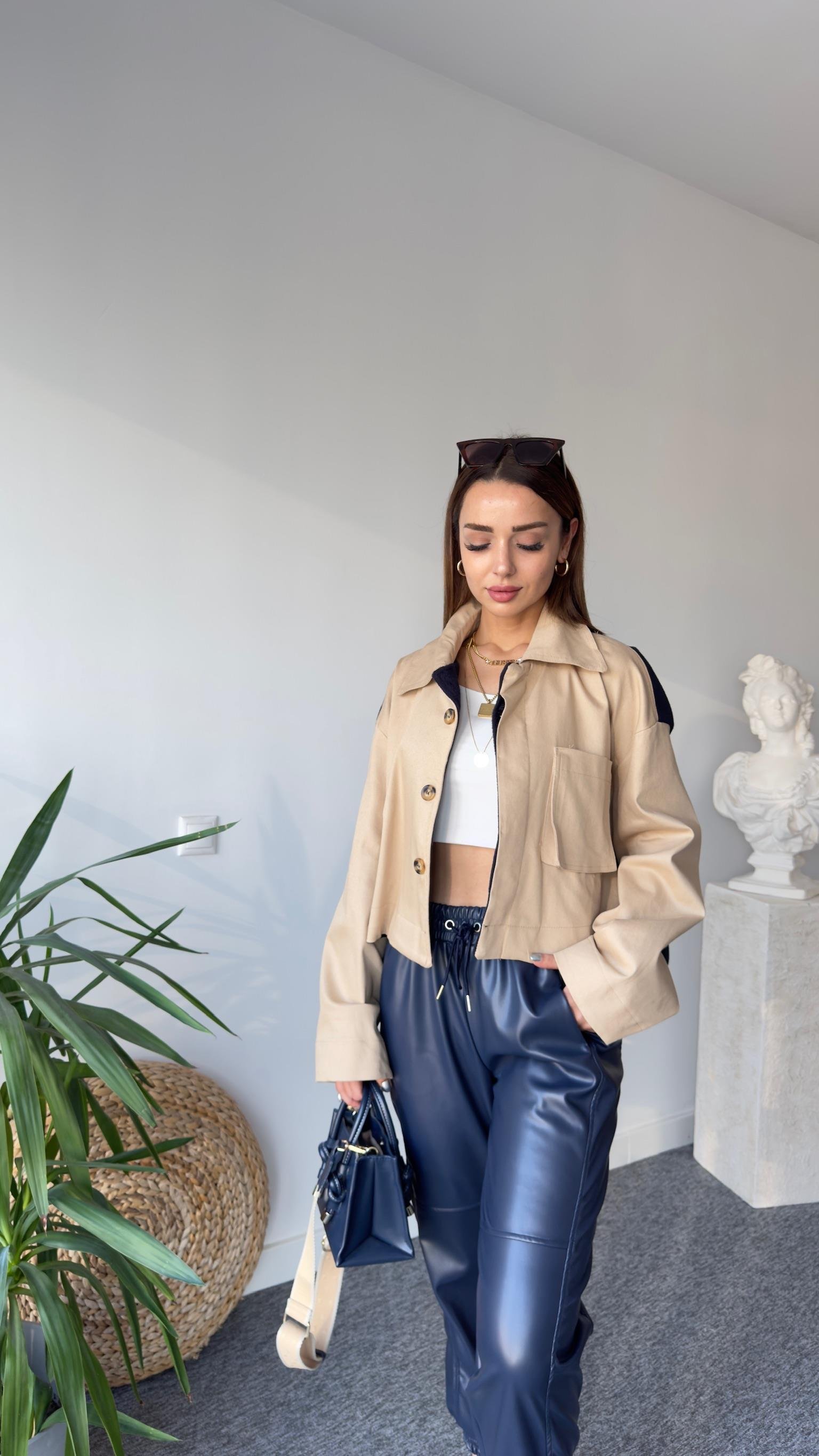 Ony Zra Model Sırt Kaşe Kumaş Ceket