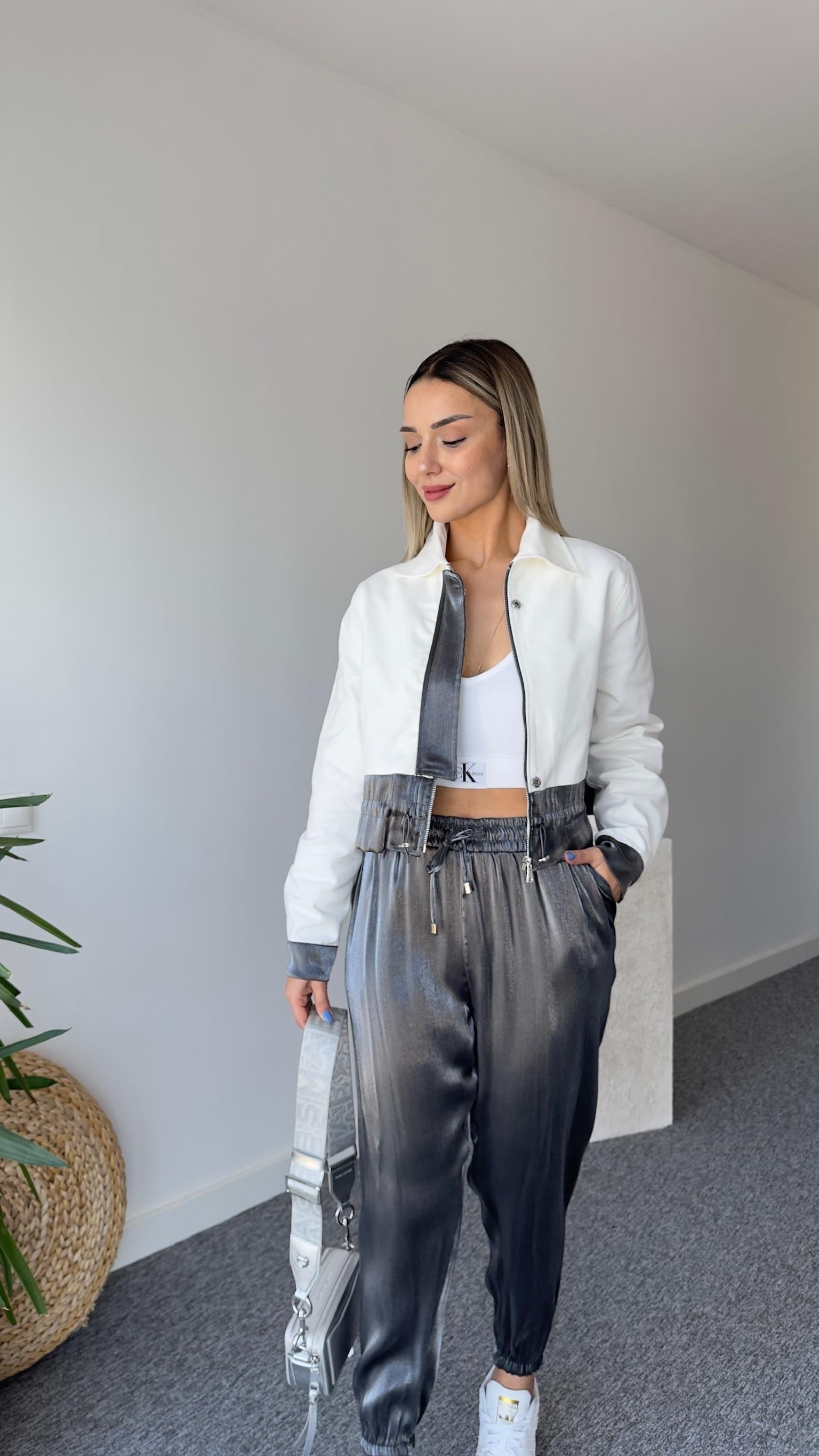 Kleid Garnili Beyaz Ceket
