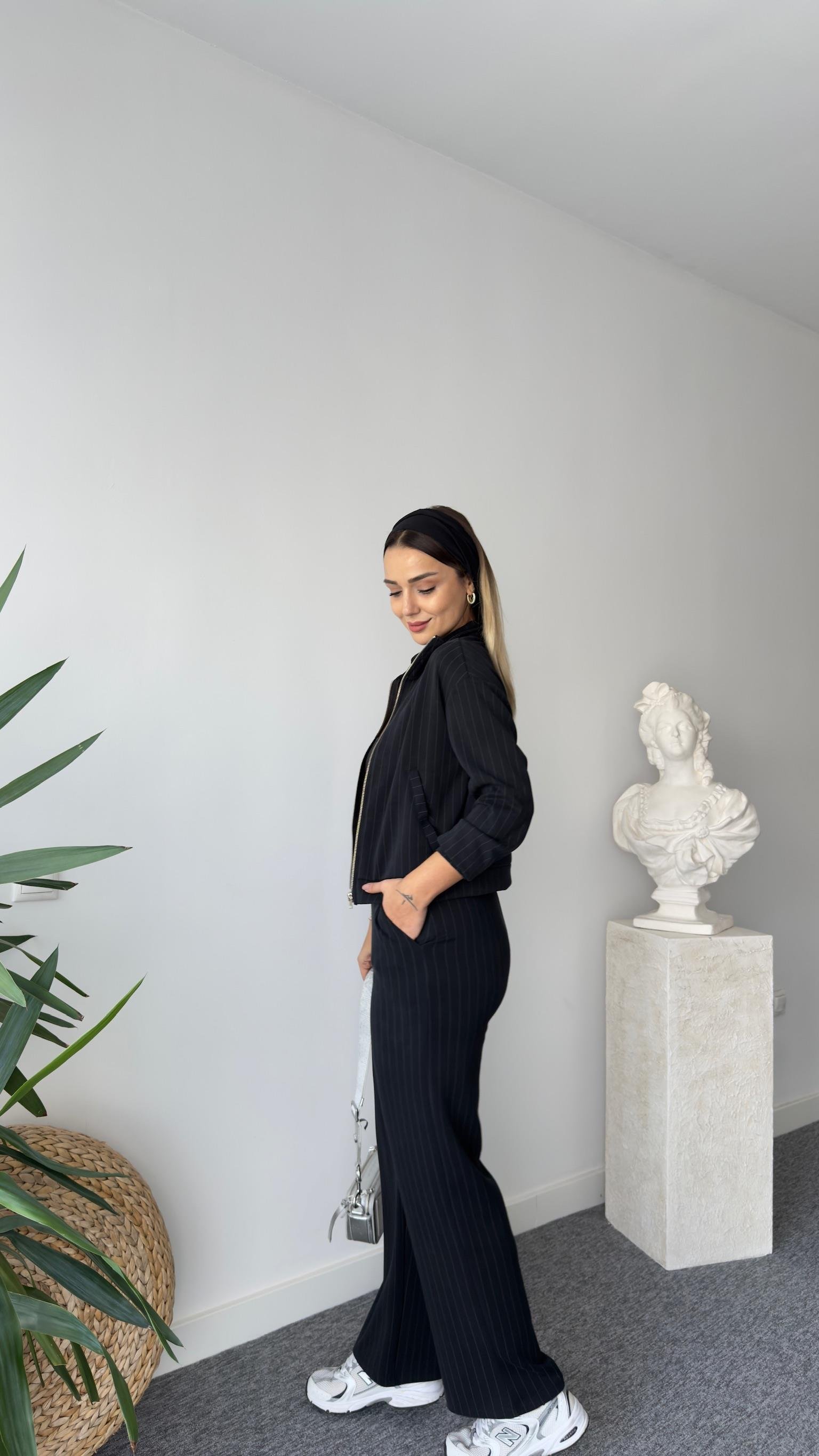 Julia Oys Çizgili Modal Takım