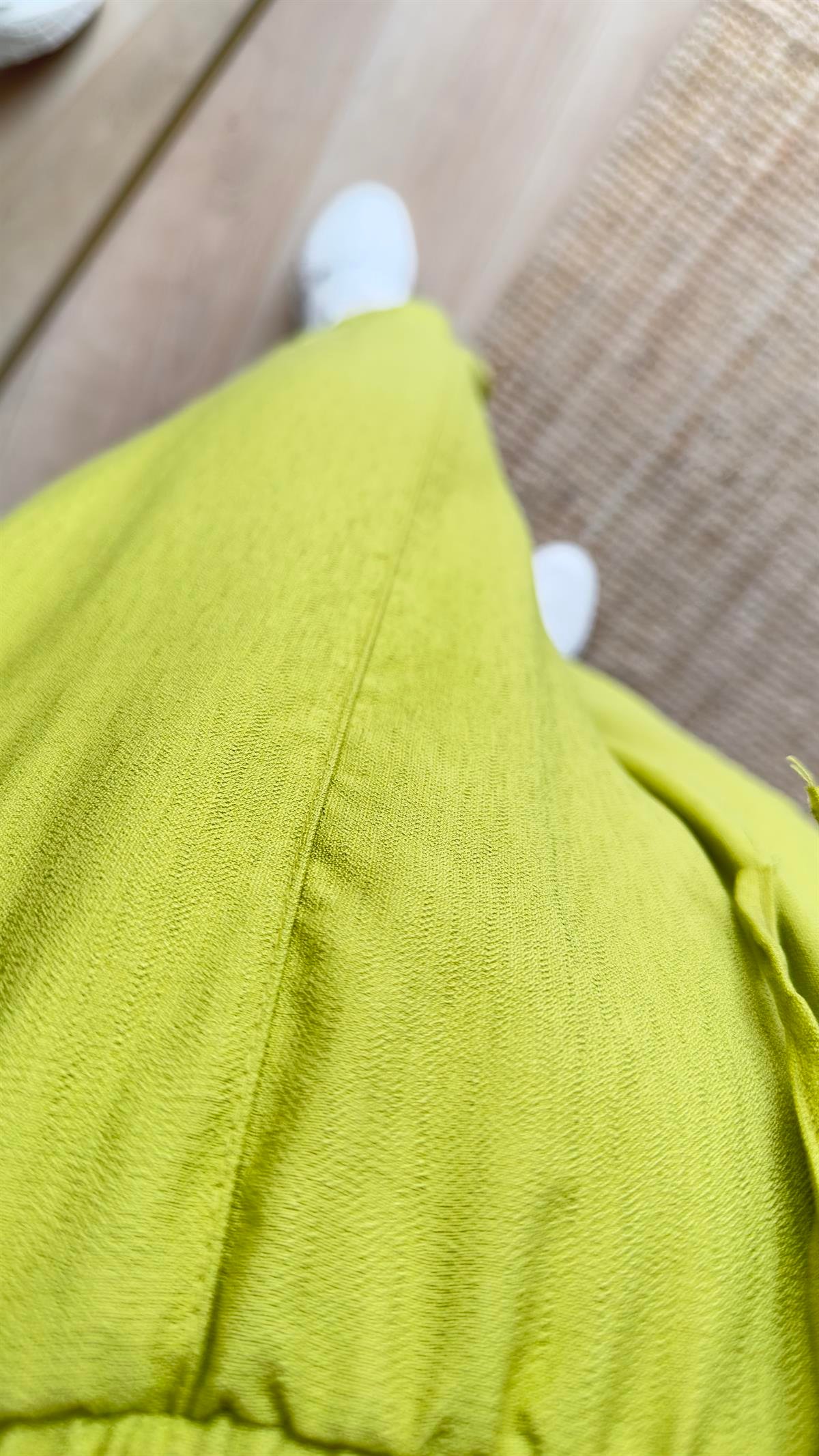 Beli Lastikli Yeşil Şalvar Pantolon