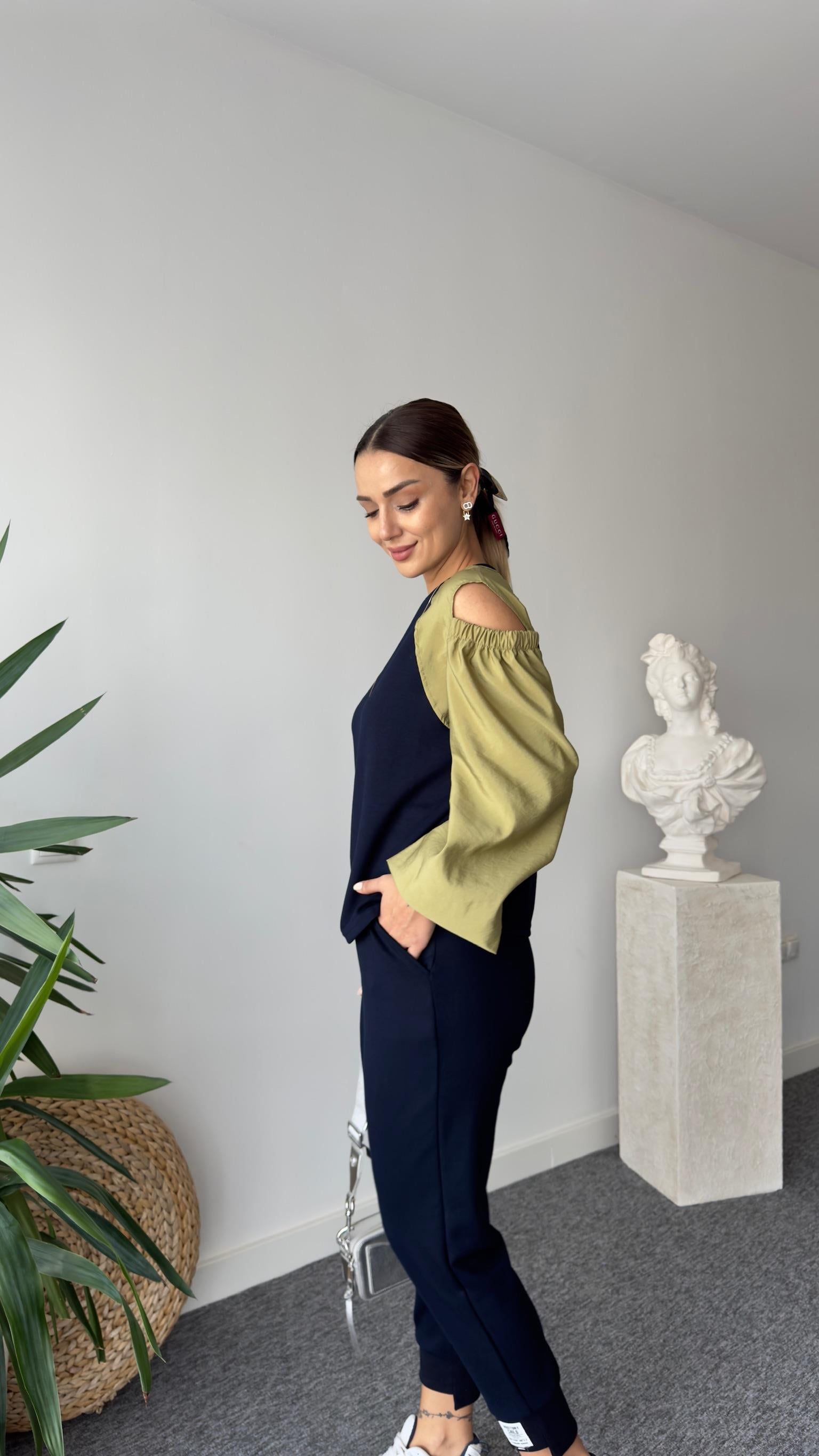 Flexi Omuz Pencereli Laci Modal Sweat