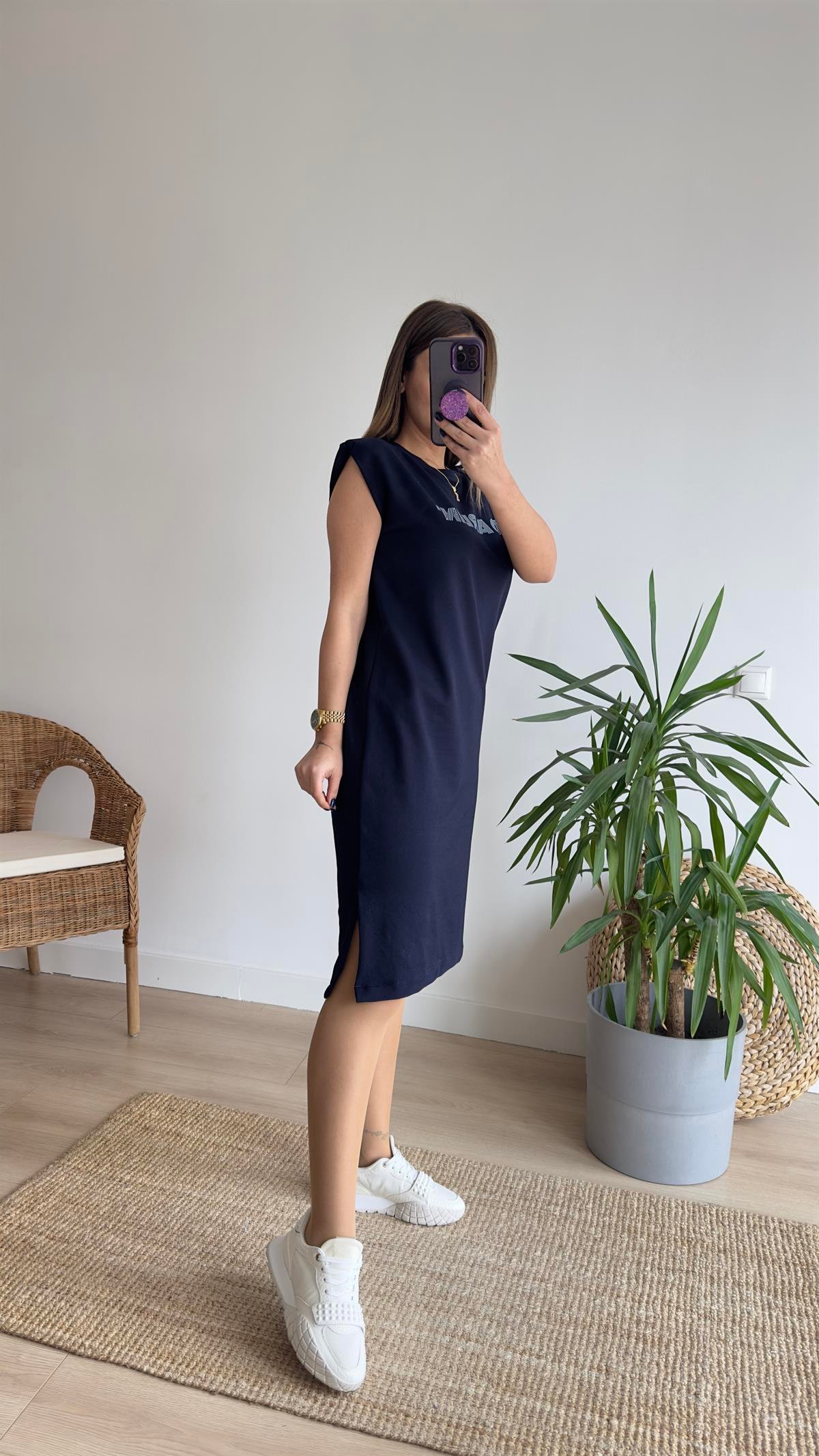 Darlin Vatkalı Basic Elbise 