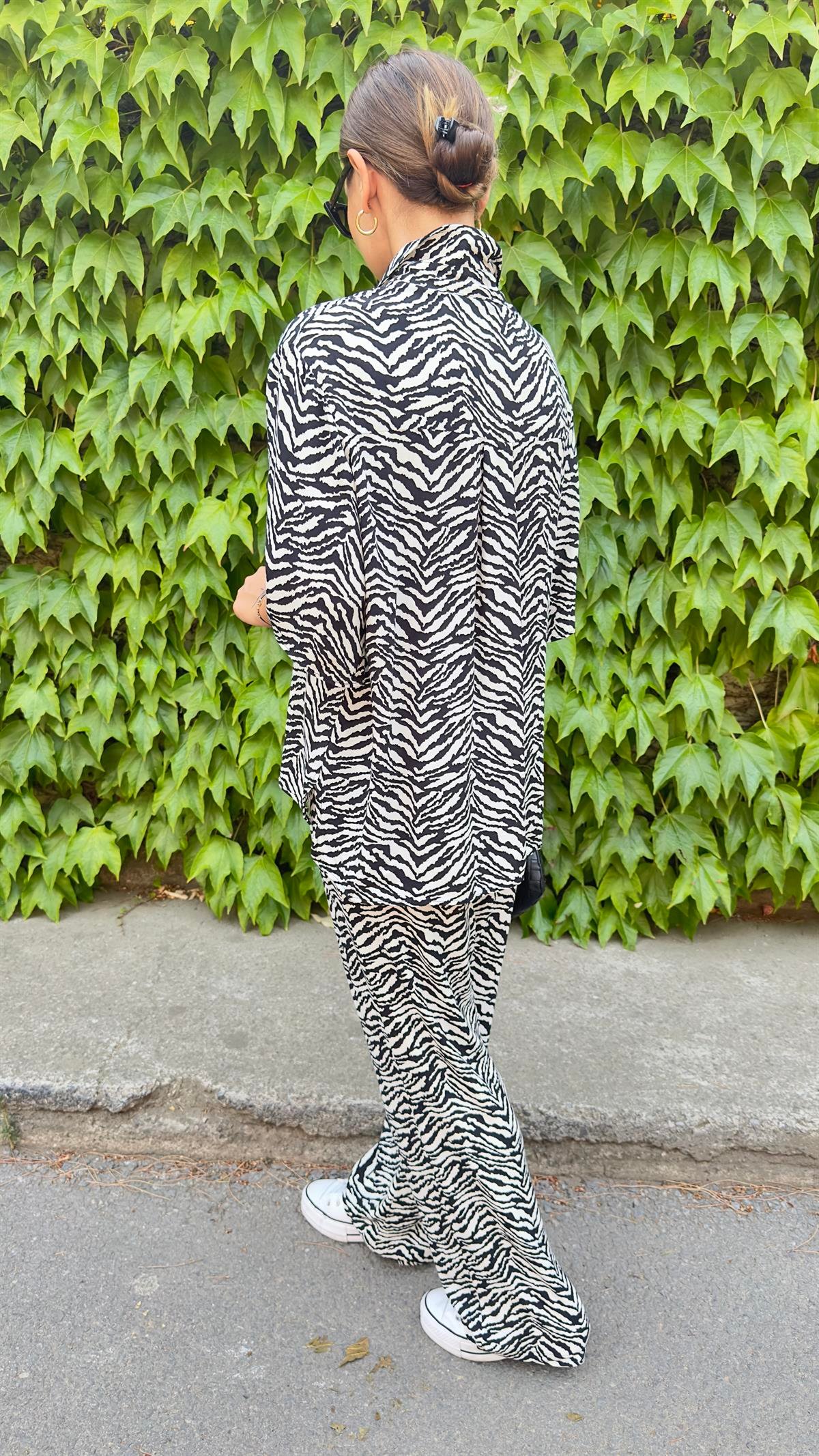 Orj Marka Zebra Desen İkili Takım