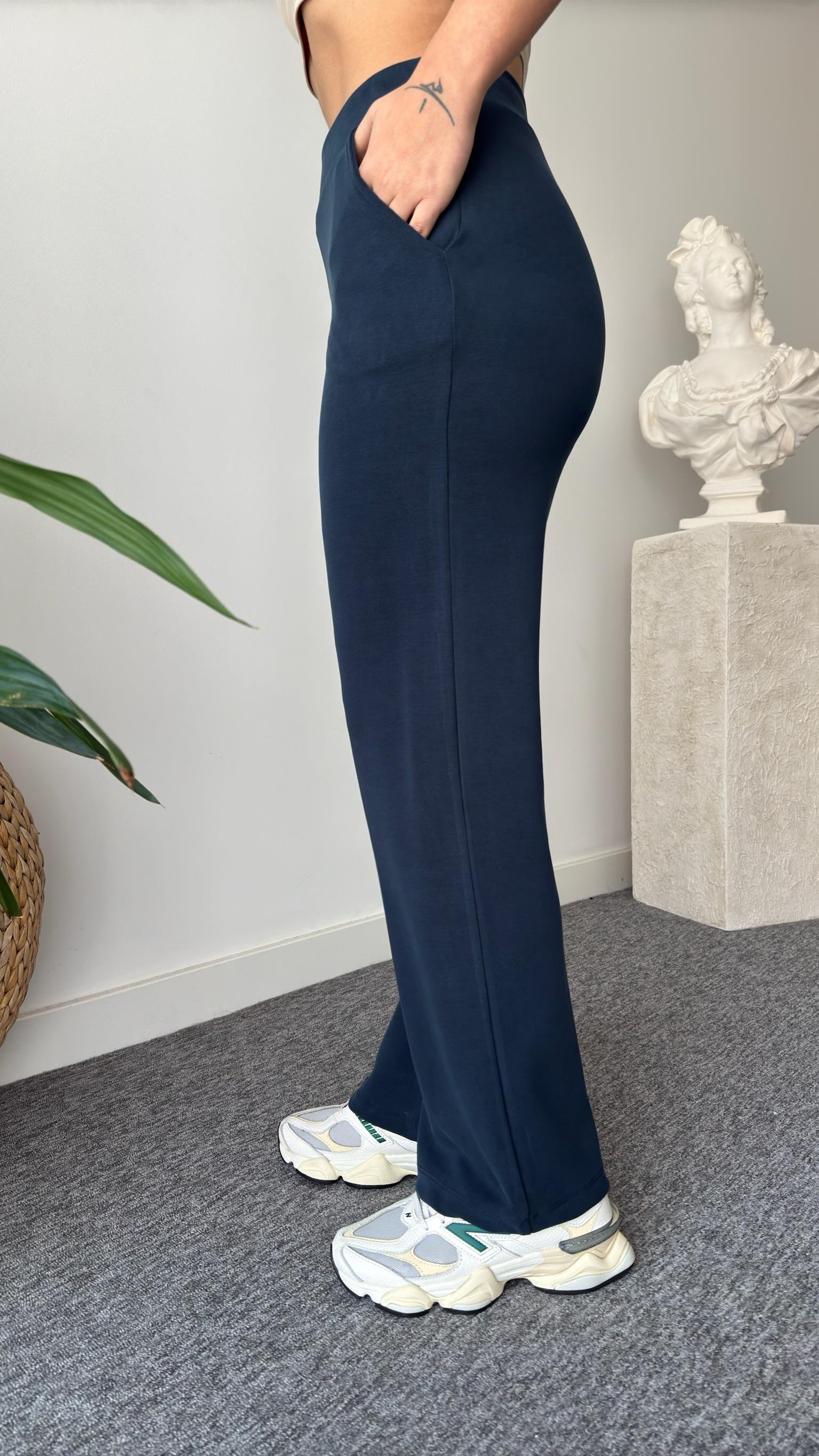 Lacivert Lavri Çıtçıtlı Modal Takım