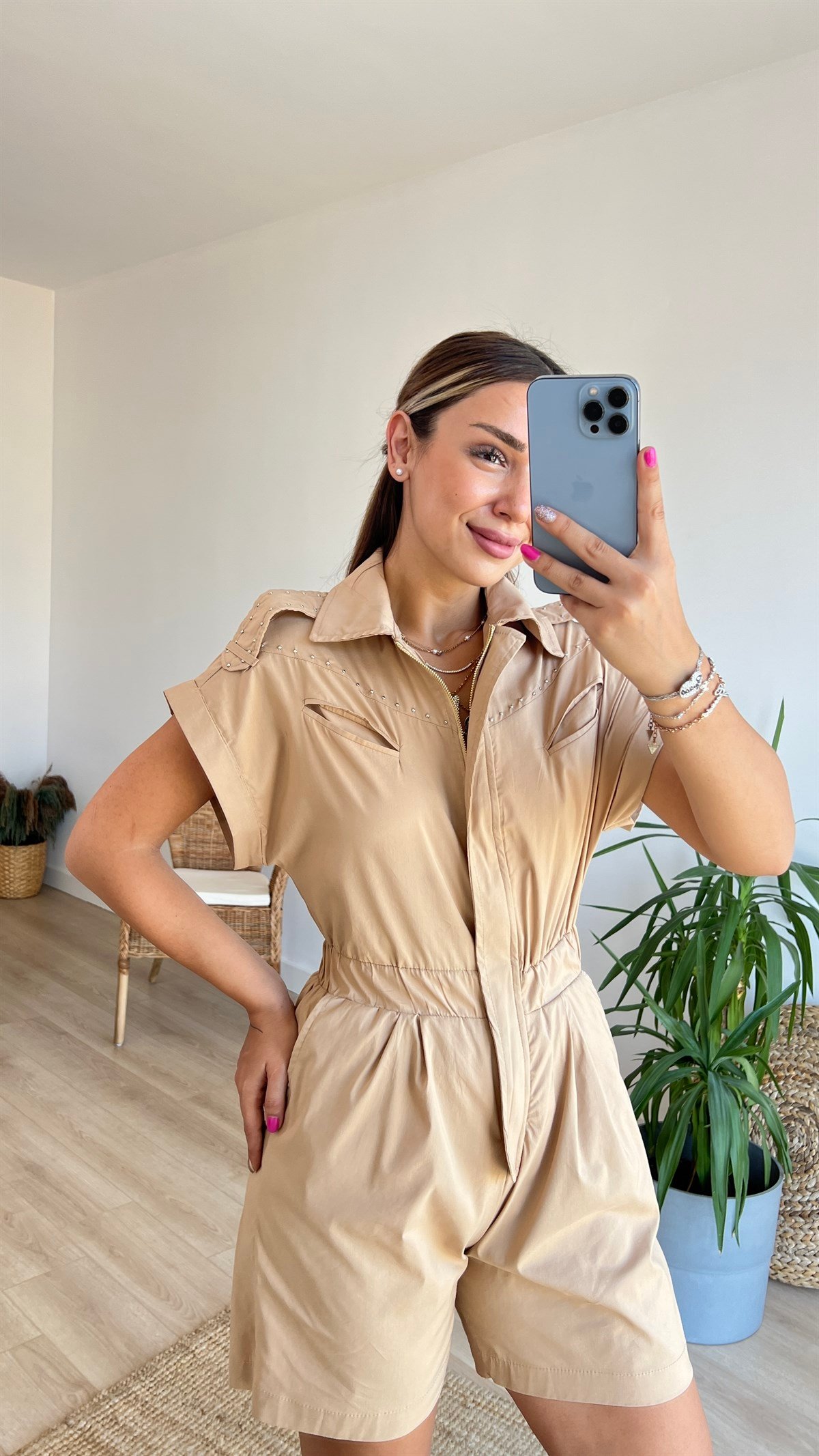 Marka Model Tasarım Bej Tulum