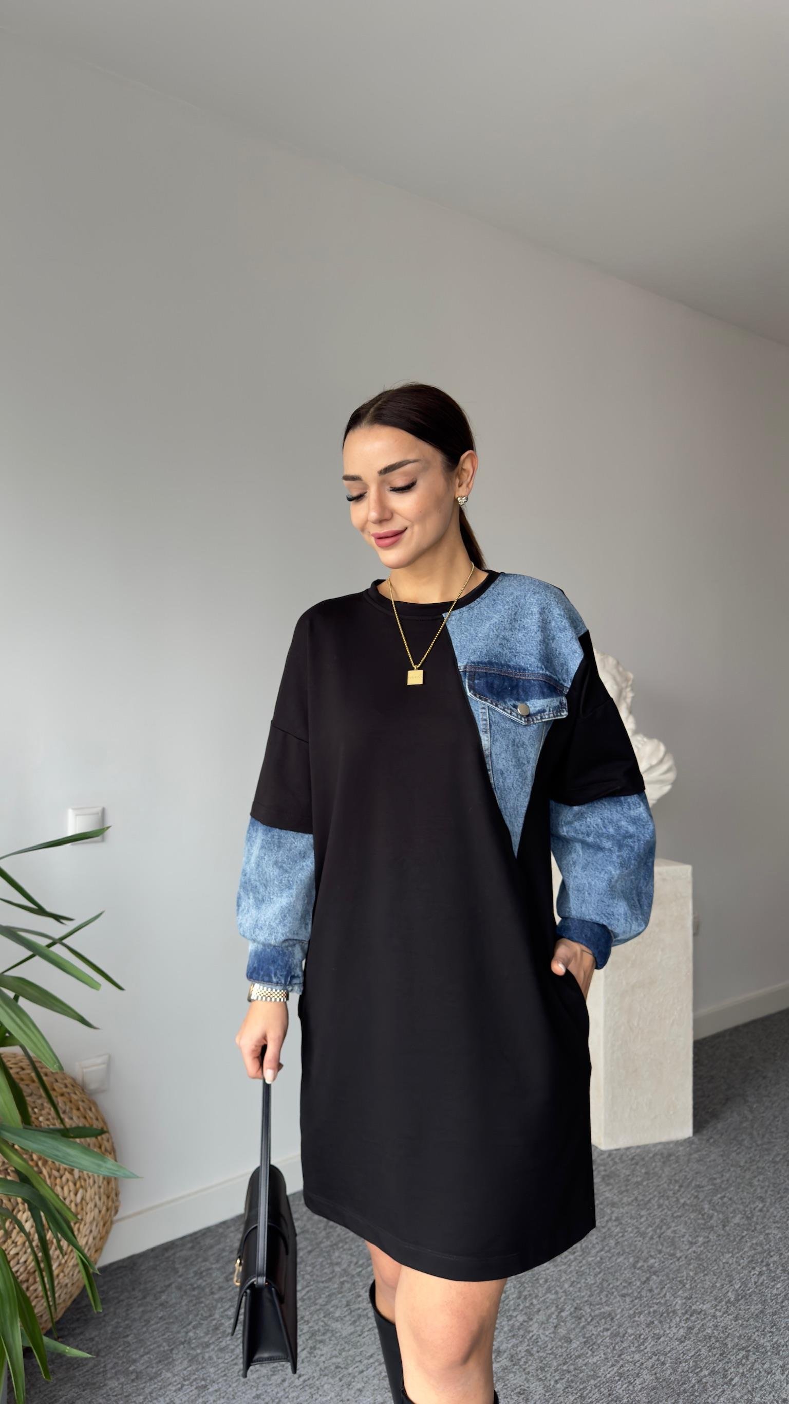 Brodi Kot Detaylı Cepli Sweat Elbise